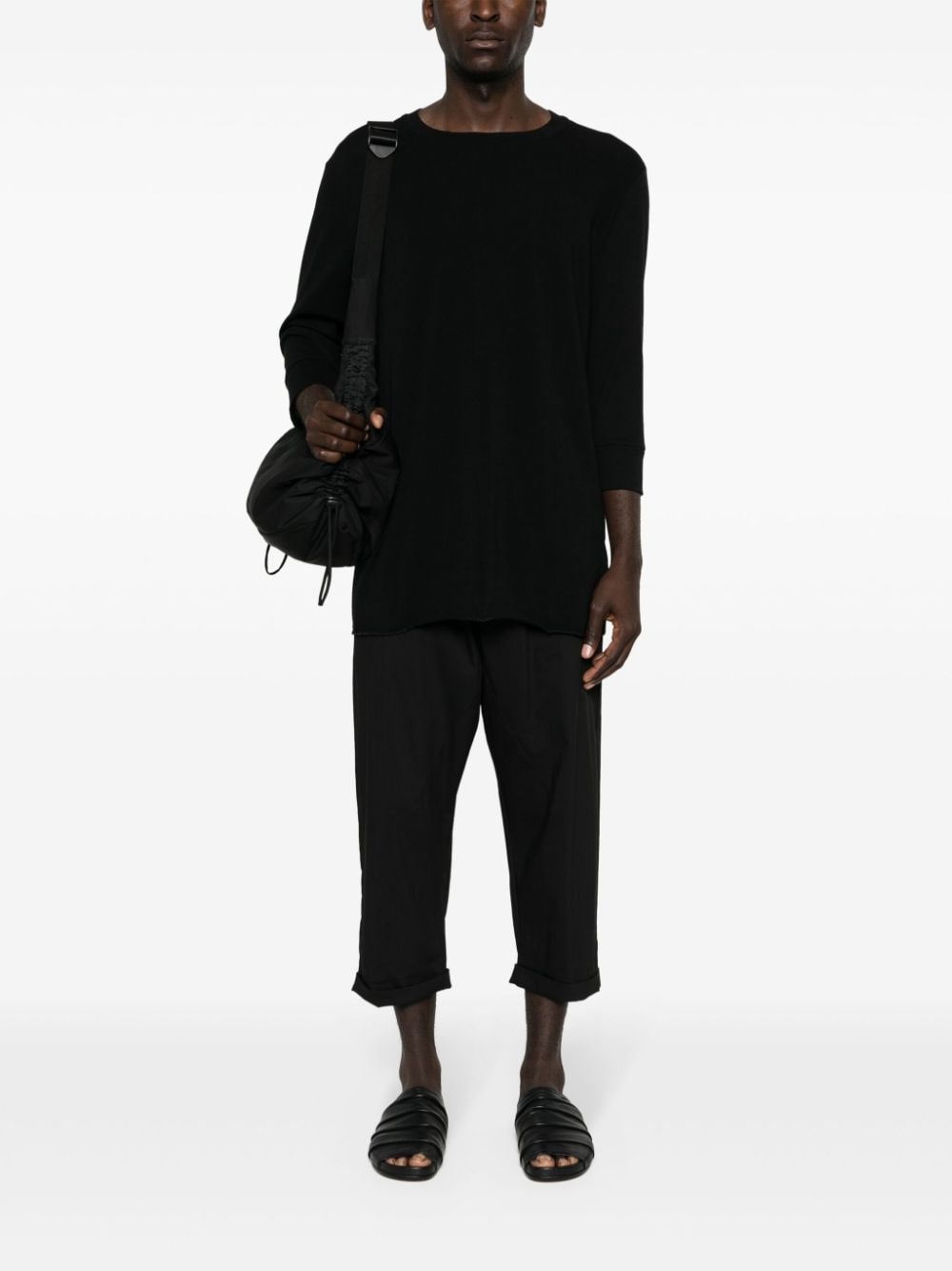 crew-neck long-sleeves T-shirt - 2