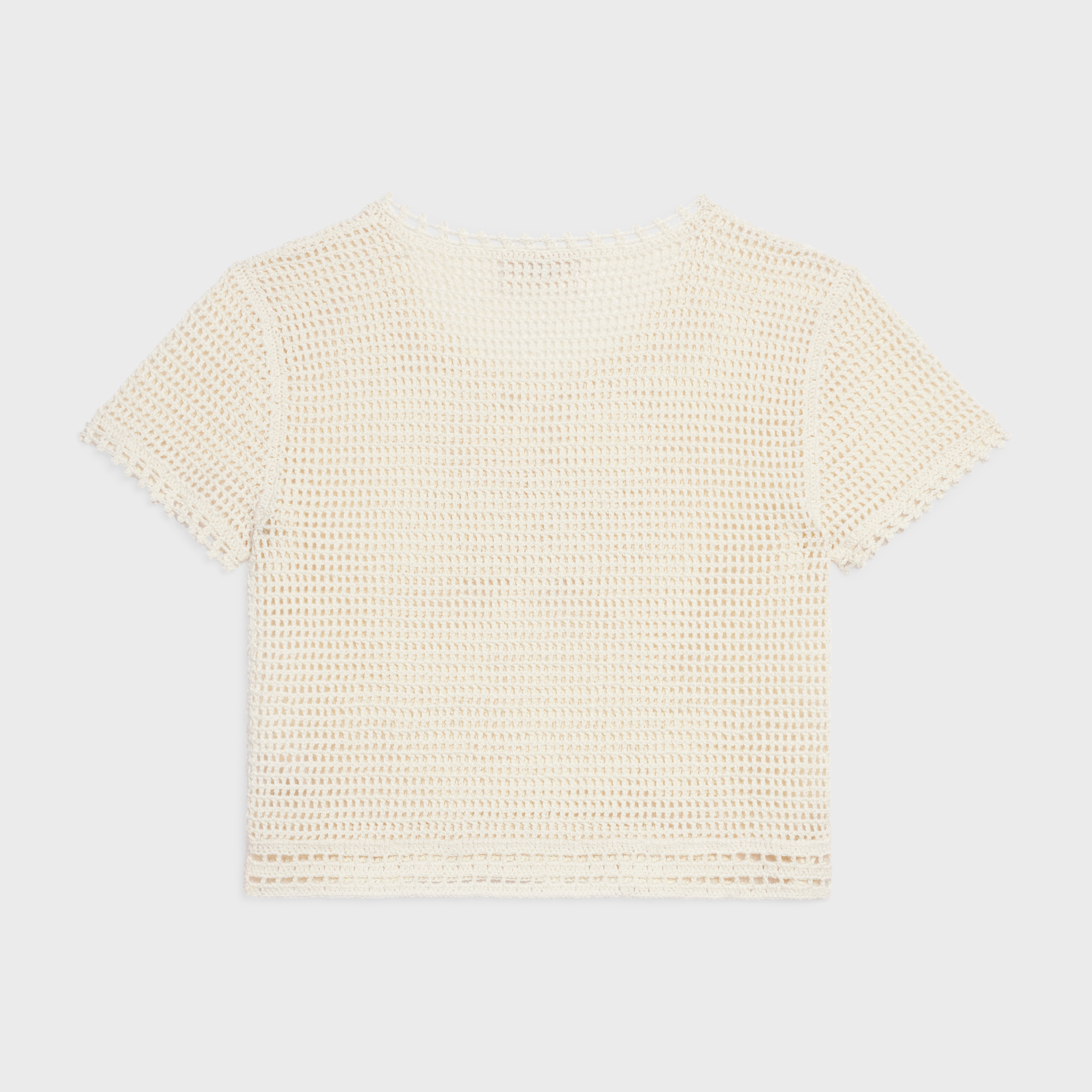 TRIOMPHE T-SHIRT IN CROCHETED COTTON - 2