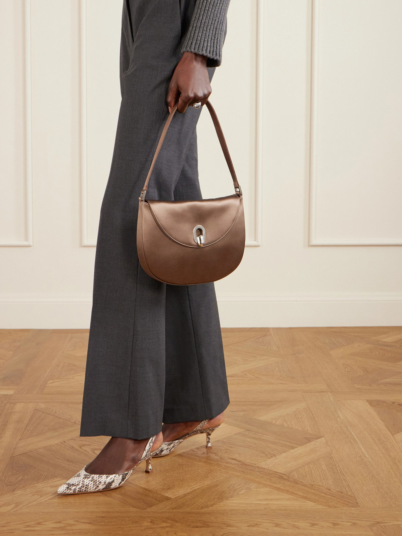 SAVETTE Tondo Small Satin Shoulder Bag outlook