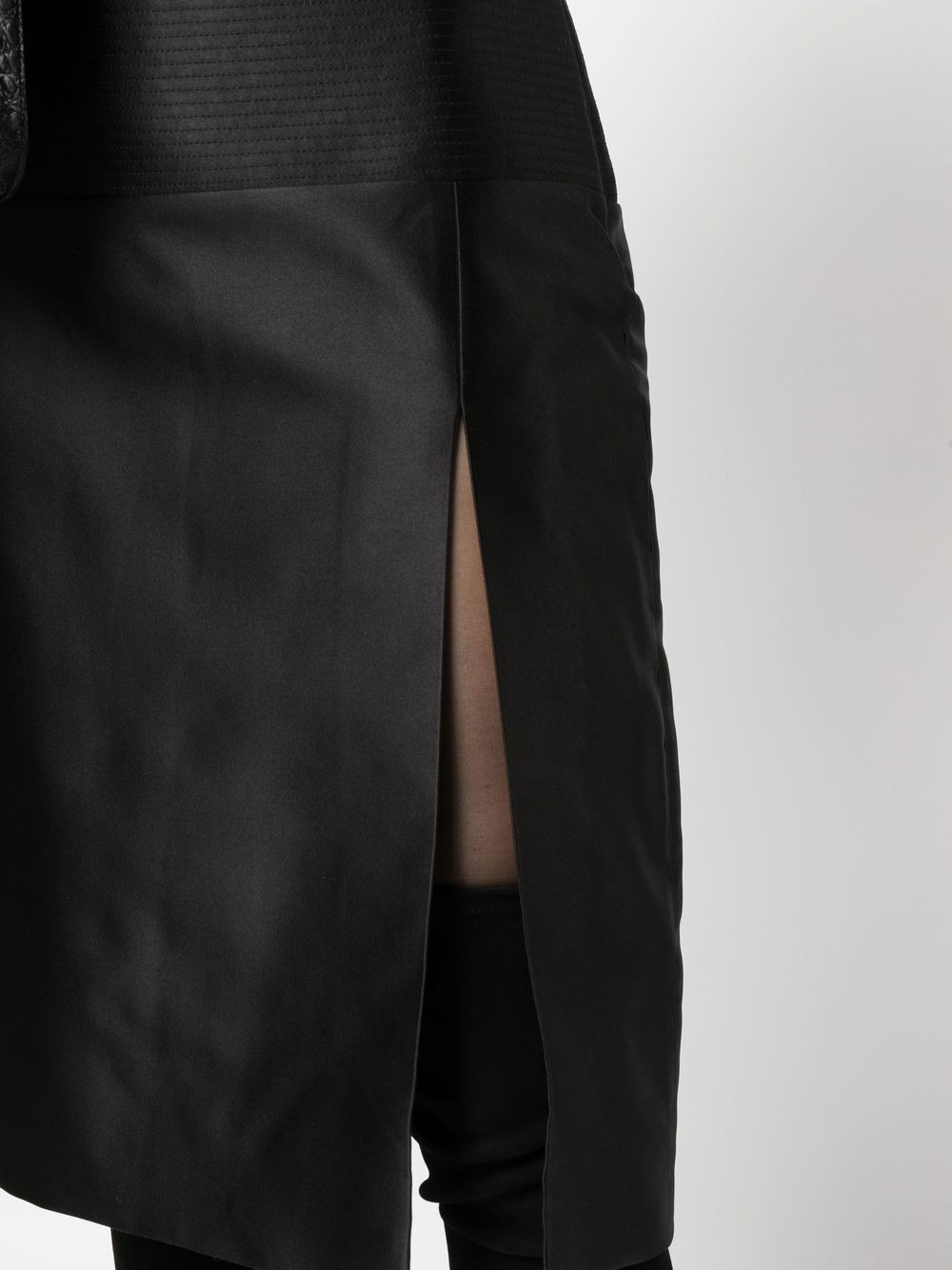 duchesse silk side-slit skirt - 5
