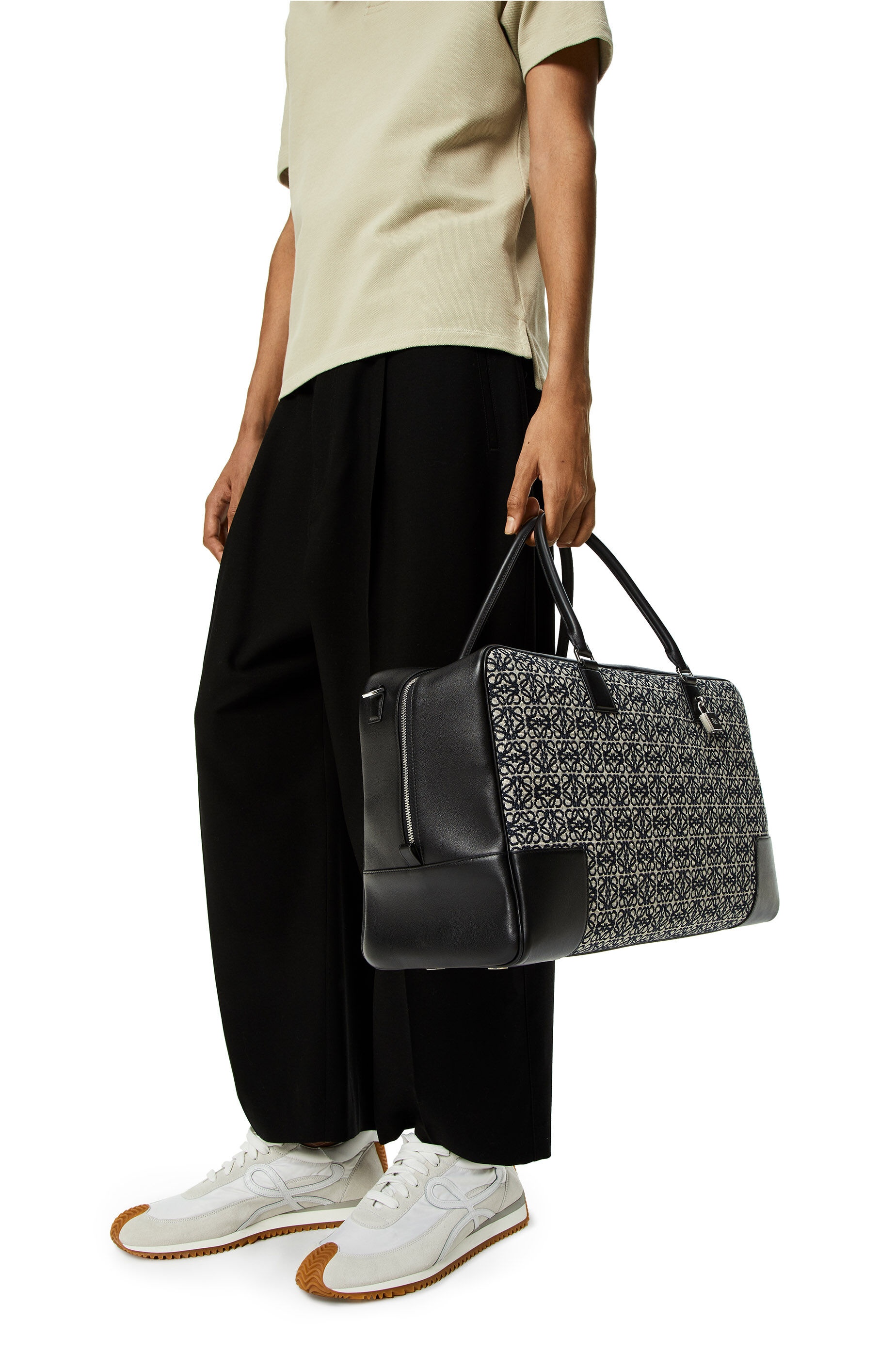 Loewe Amazona 44 bag in Anagram jacquard and calfskin REVERSIBLE