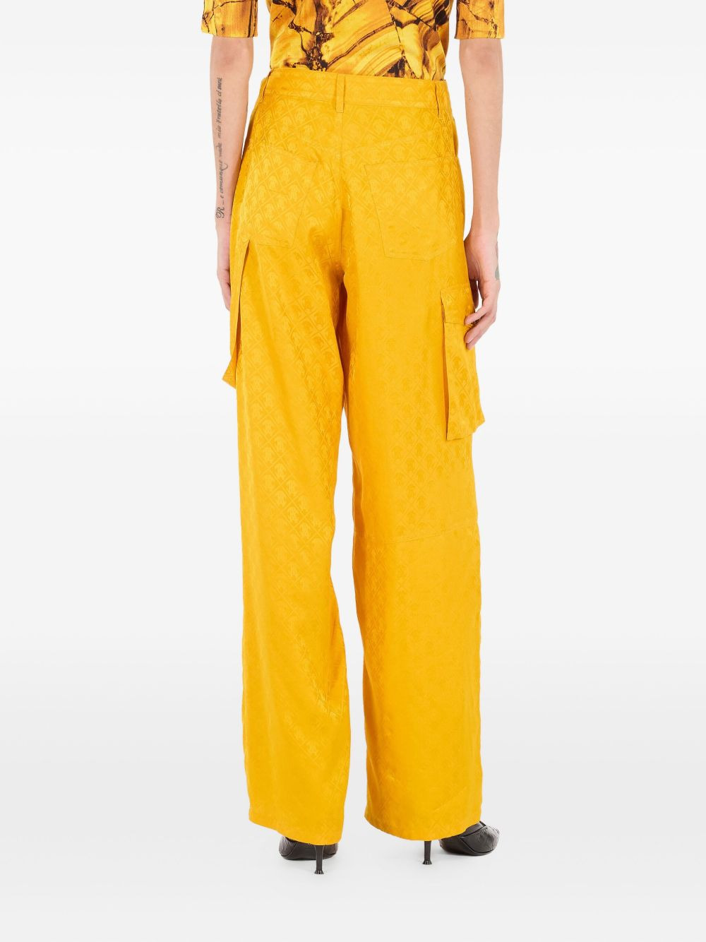 patterned cargo trousers - 5