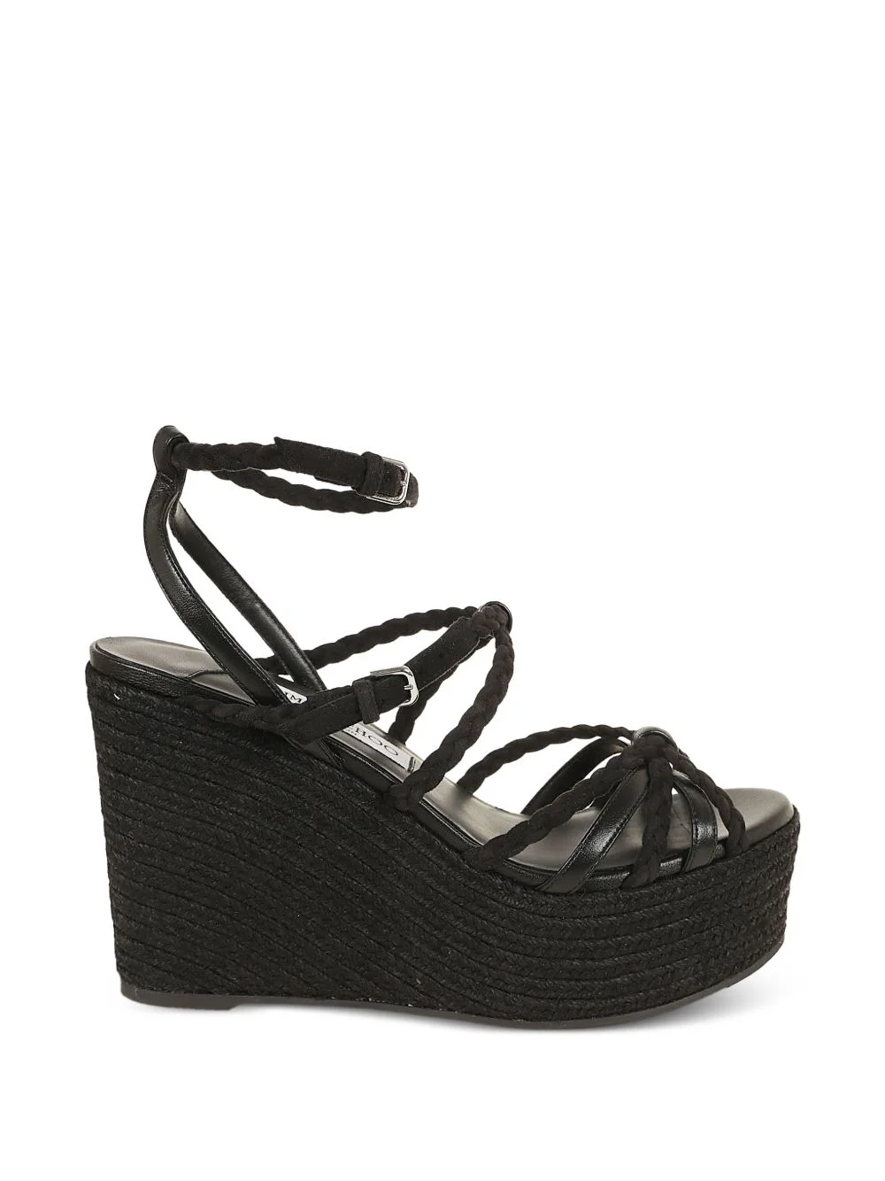 Nyra braided-strap platform sandals - 1