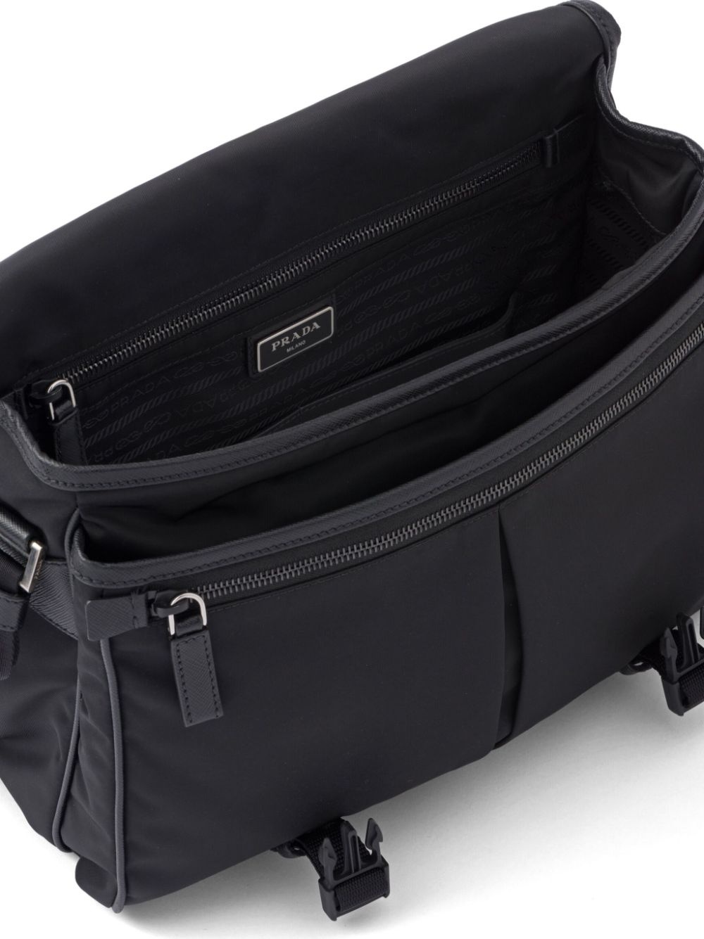 Re-Nylon triangle-logo crossbody bag - 7