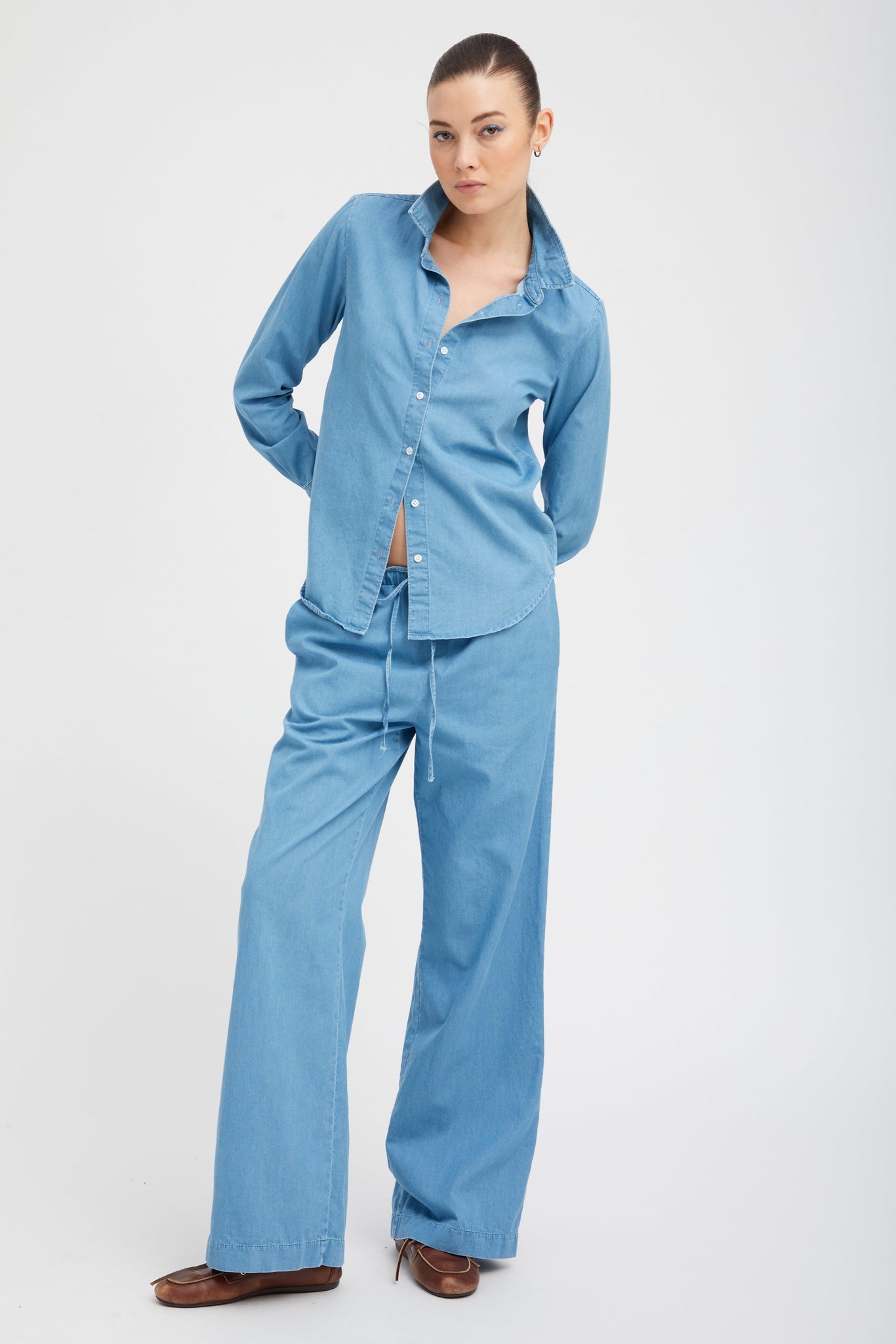DANIELLE CHAMBRAY KAUAI PANTS - 2