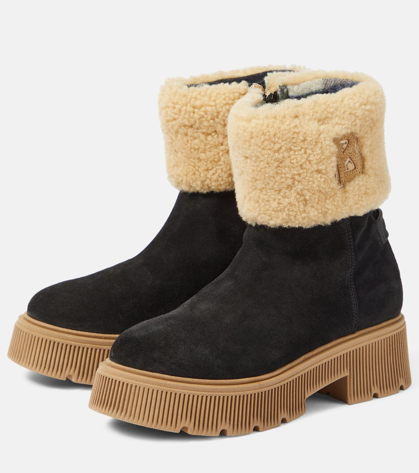 Turin 2B shearling-lined suede ankle boots - 5