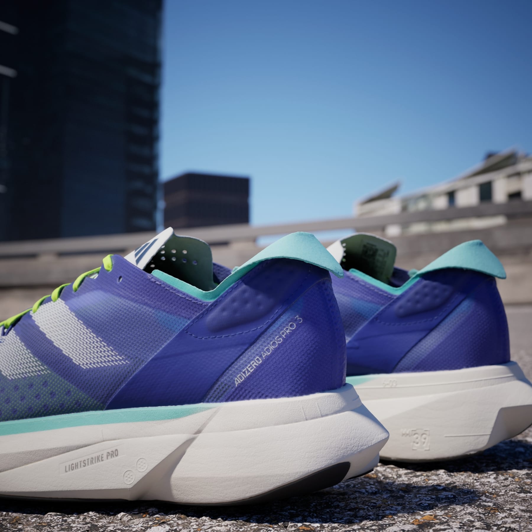 NEW Adidas Adizero Adios Pro 3 Running Shoes ID3635 Size 12.5 Cobalt Blue adidas Adizero Adios Pro 3 Shoes | REVERSIBLE main image 2