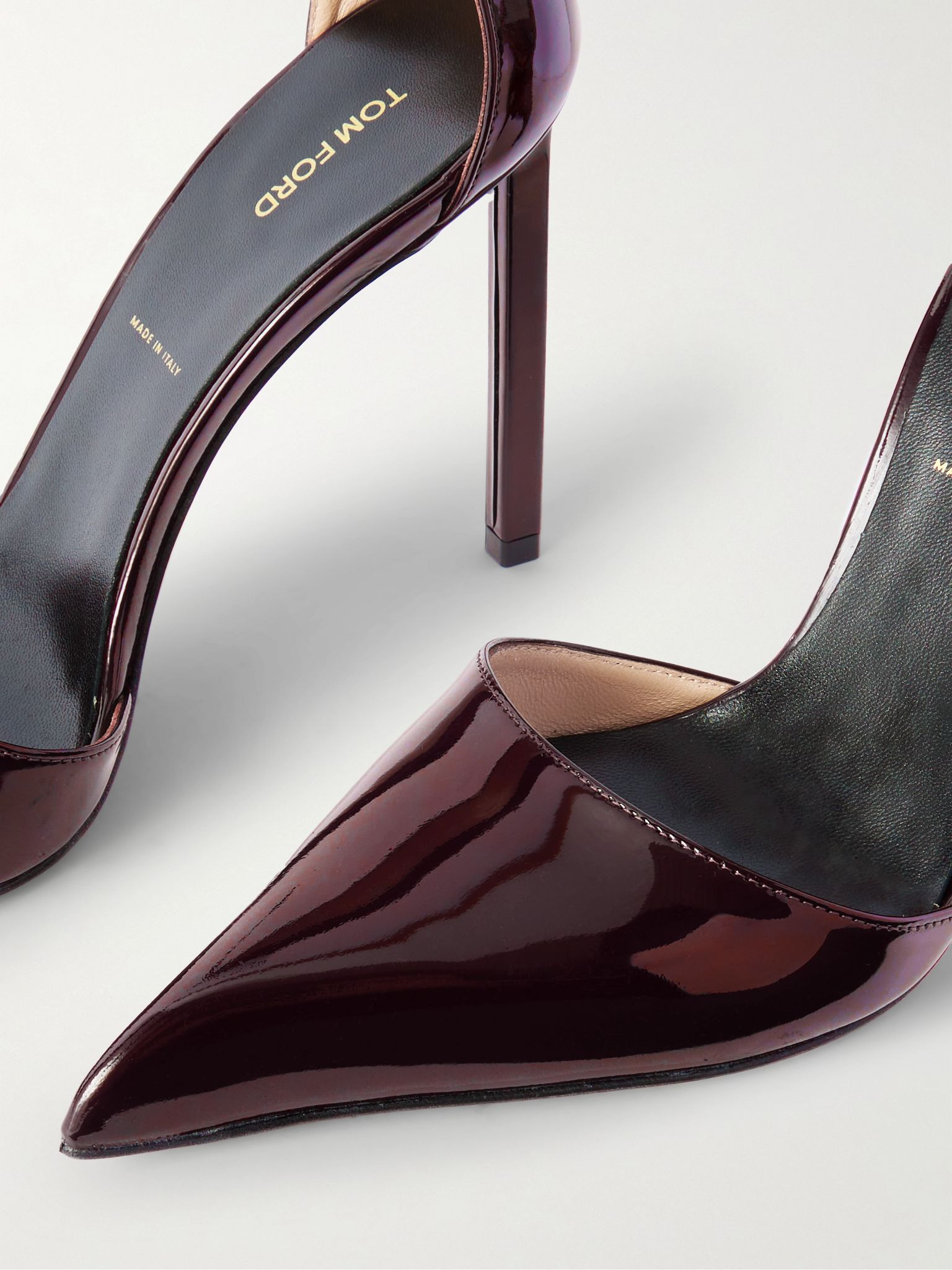 Patent-leather pumps Burgundy - 5