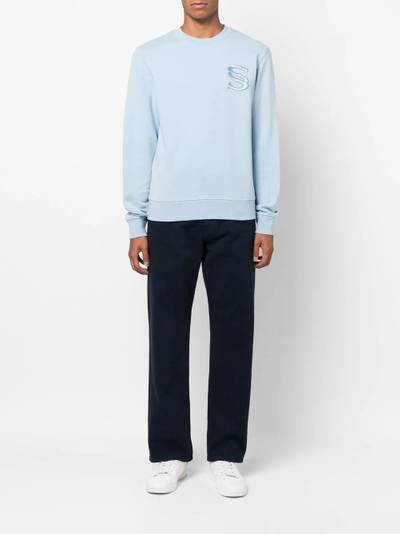 Sandro embroidered monogram sweatshirt outlook