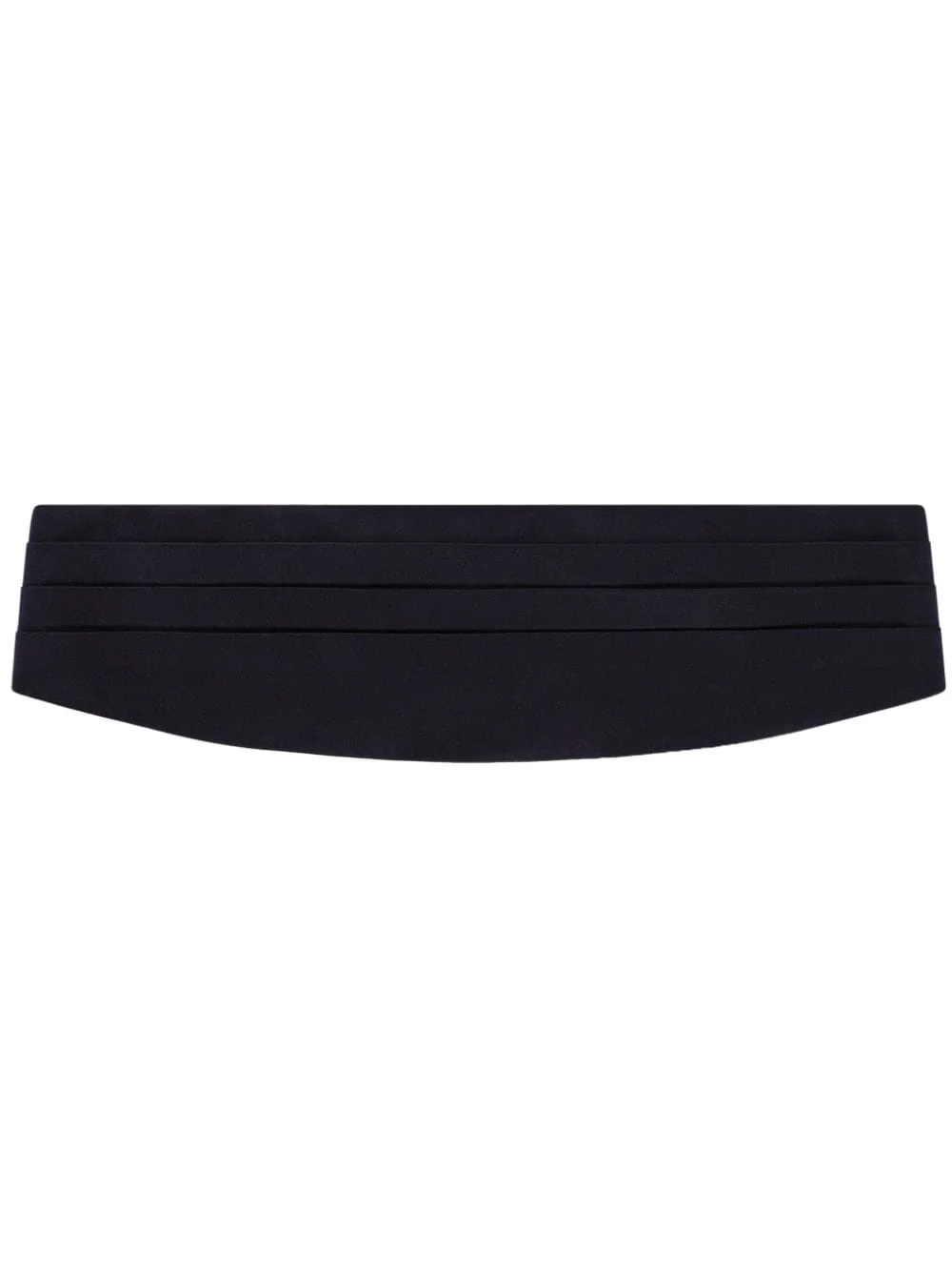 pleated silk cummerbund - 1