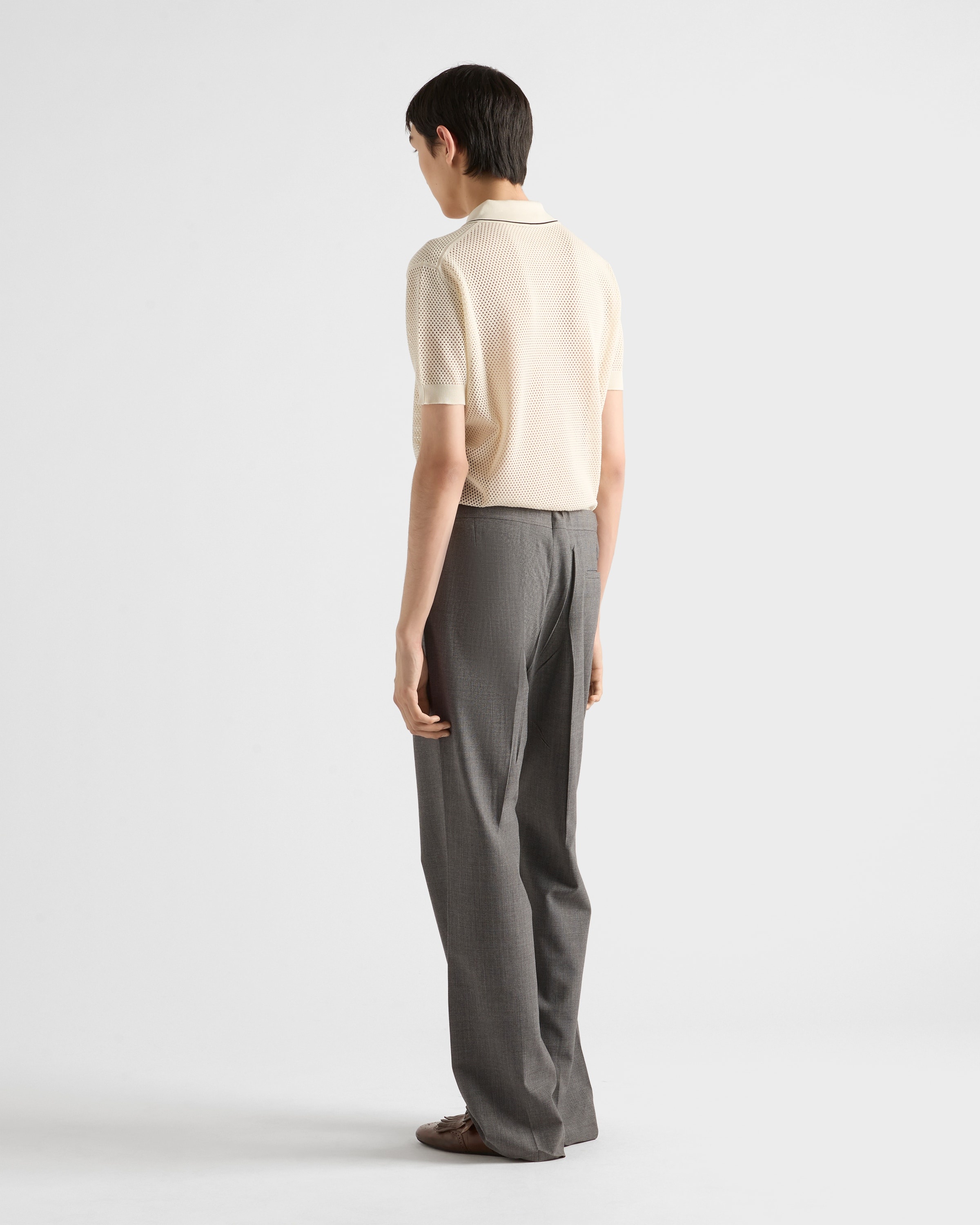 Silk and cotton polo shirt - 5