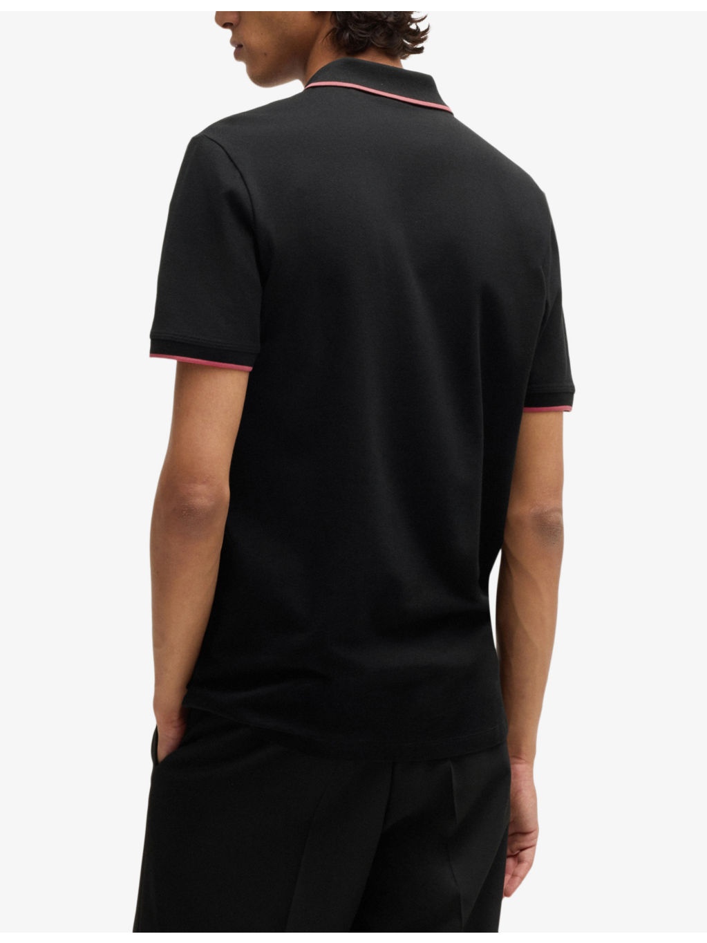 Branded short-sleeved stretch-cotton polo shirt - 4