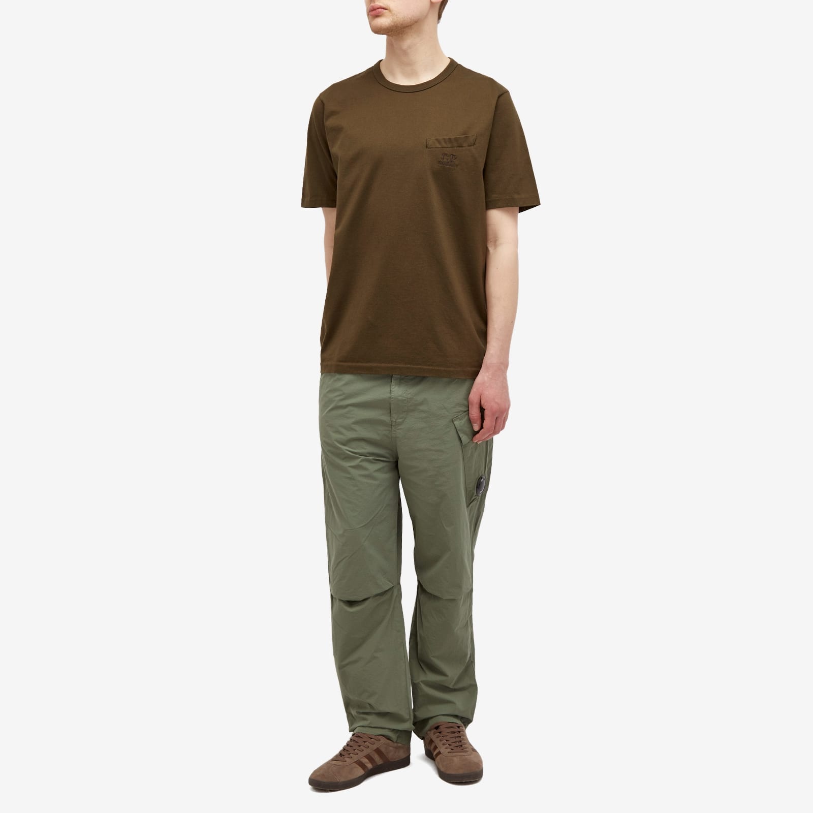 C.P. Company 30/2 Mercerized Jersey Twisted Pocket T-Shirt - 4