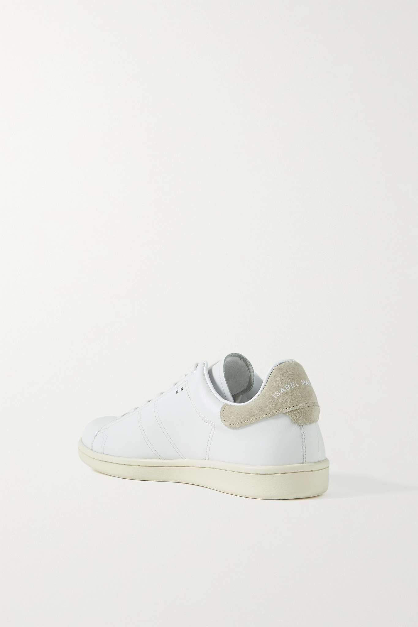 Bart suede-trimmed leather sneakers - 3