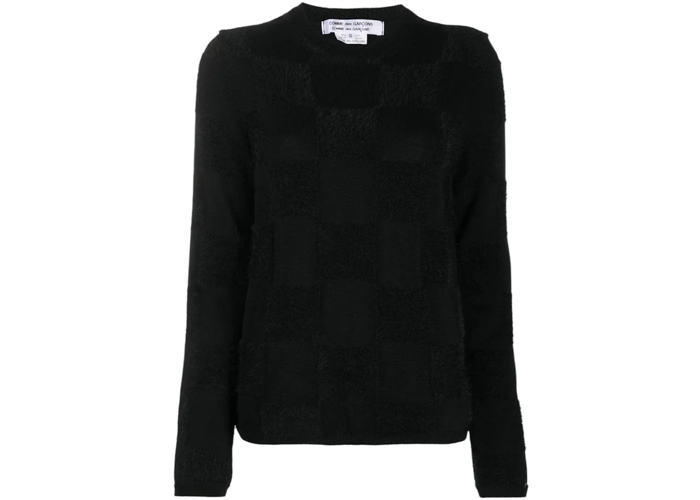 AMIRI Women's Solid Color Fringe Sweater Black - 1