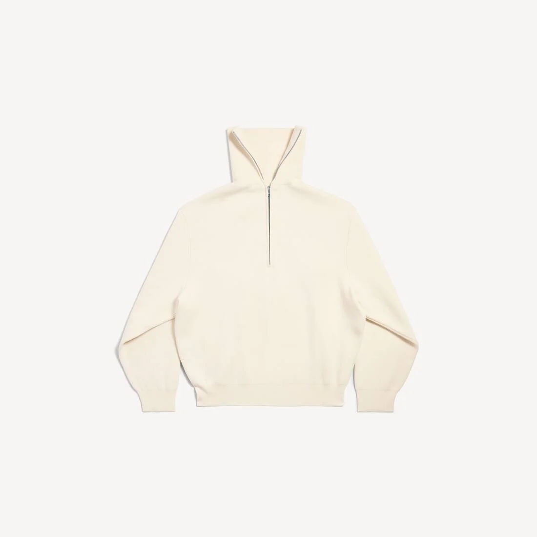Women's Back-to-front High Neck Sweater in Off White - 1