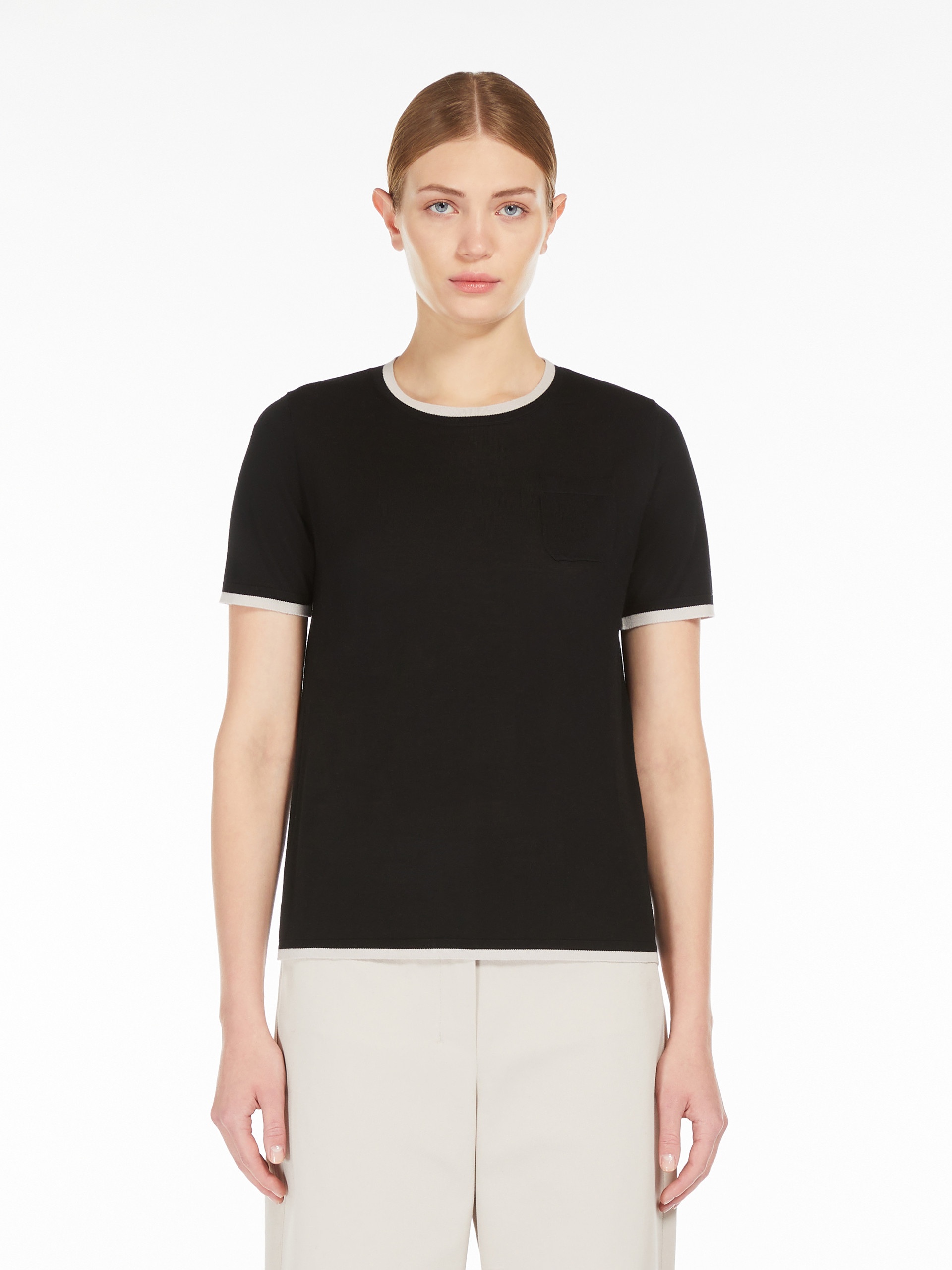 EGIDIO Crew-neck wool yarn T-shirt - 3