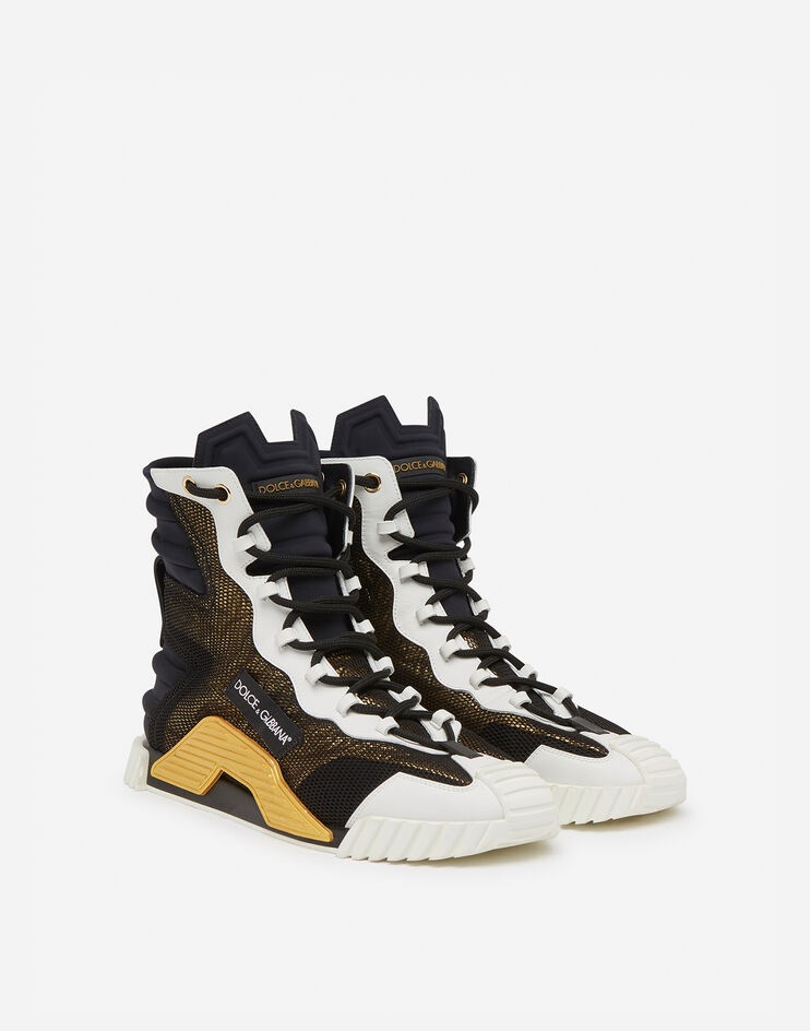 High top NS1 sneakers in mixed materials - 2