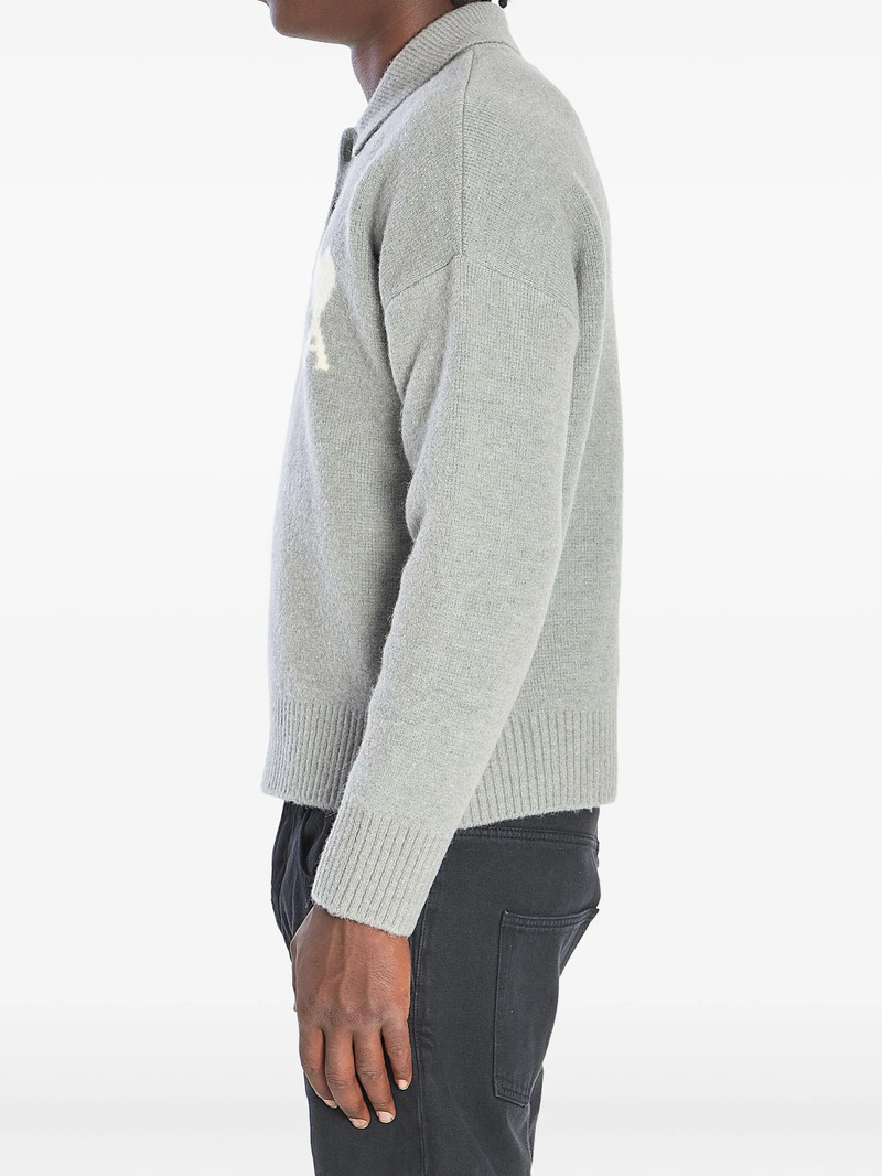 Ami Paris Ami De Coeur Intarsia Polo-shirt 3