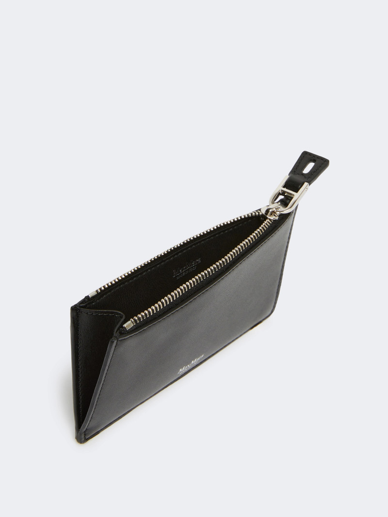 Max Mara CARDHOLDER Leather card holder - MUD outlook