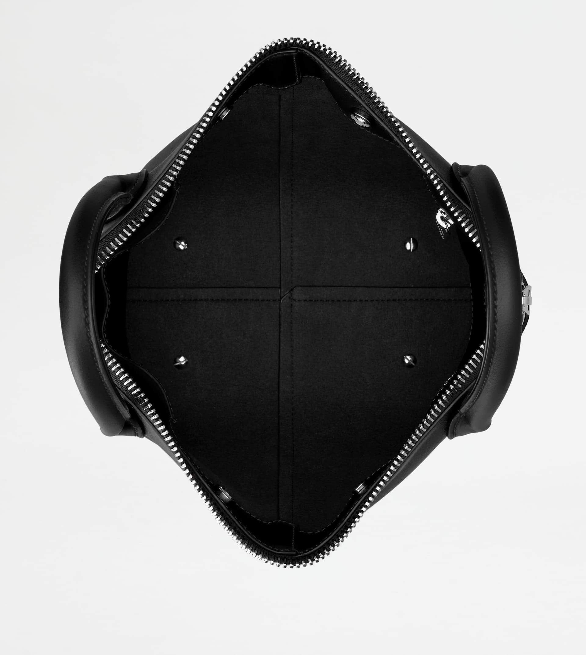 TOD'S DI BAG SWING IN LEATHER MINI - BLACK - 5