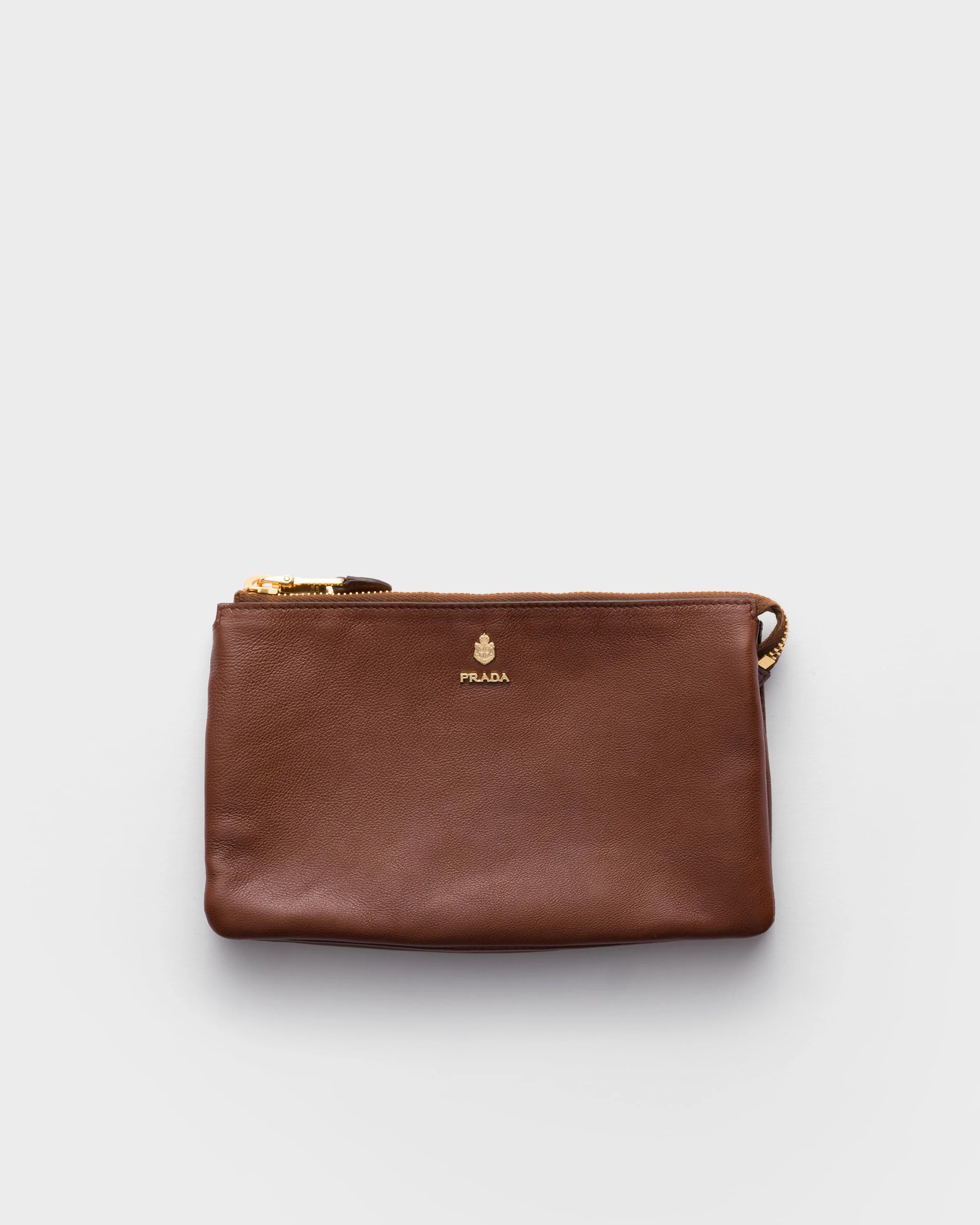 Leather zipper pouch - 1