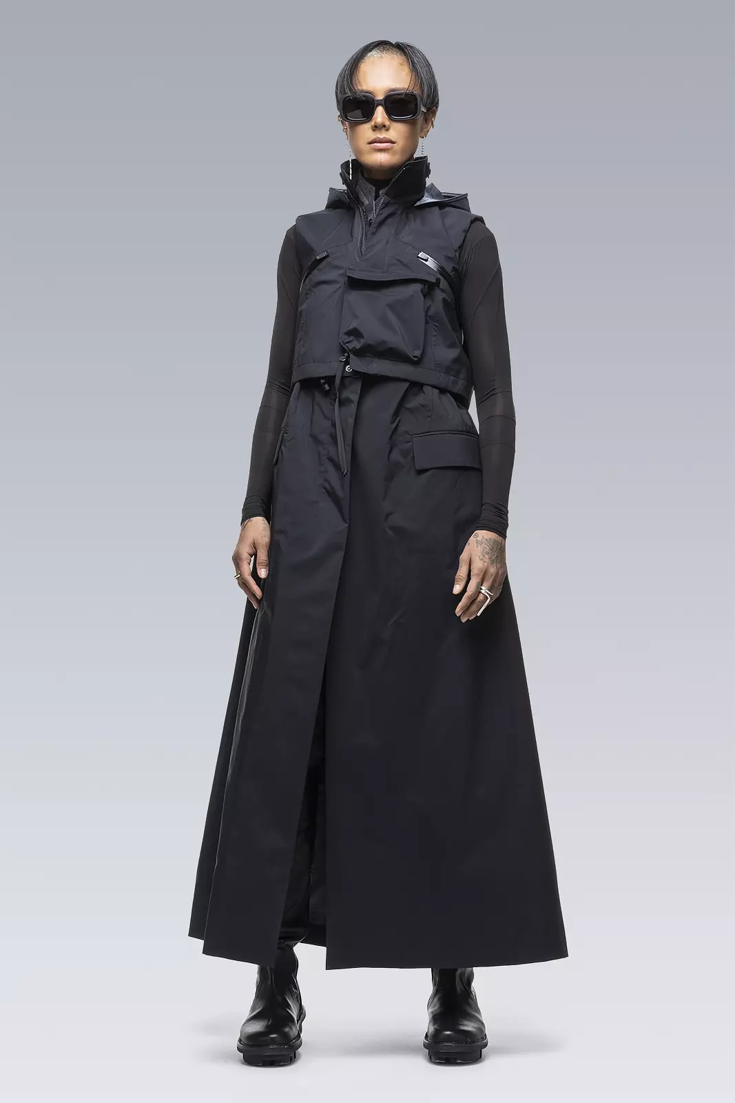 ACRONYM SAC-J6010 sacai / ACRONYM Trench Dress Alpha Green