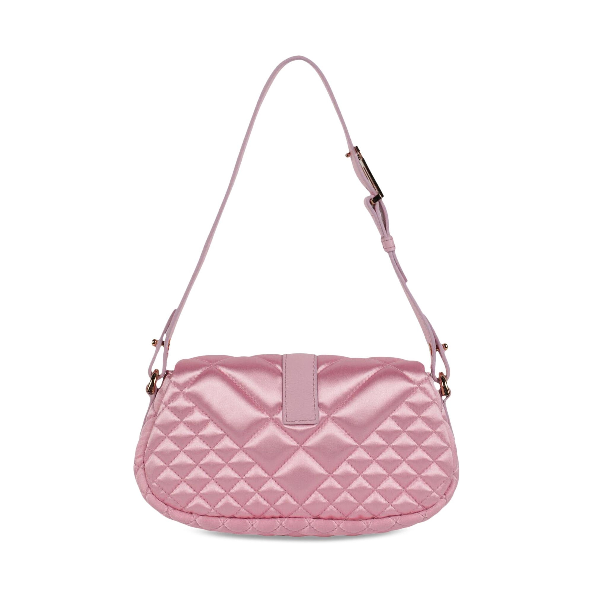 Versace Greca Goddess Quilted Satin Shoulder Bag 'Pale Pink' - 2