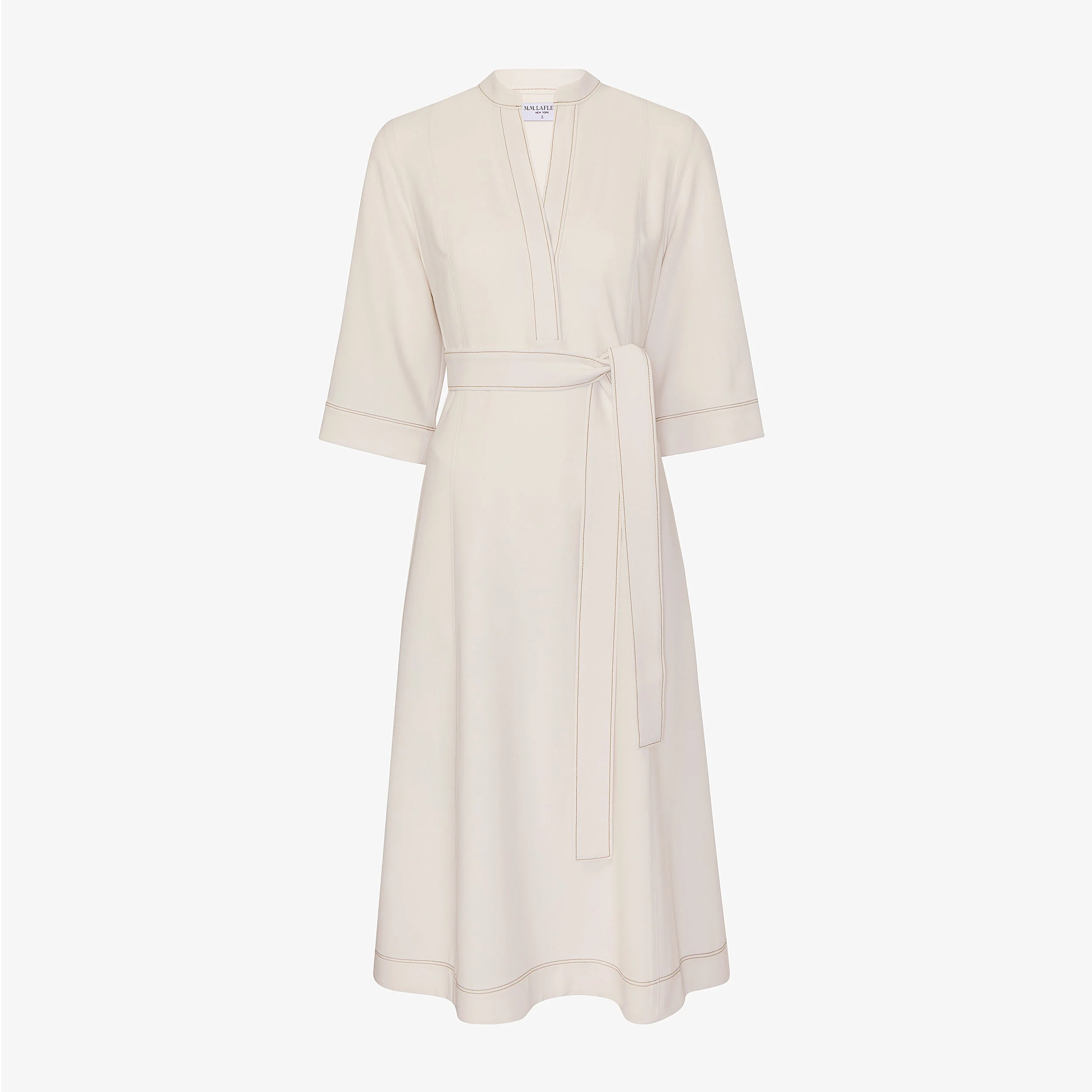 Lauleh Tunic Dress - Everyday Crepe with Topstitch - 1