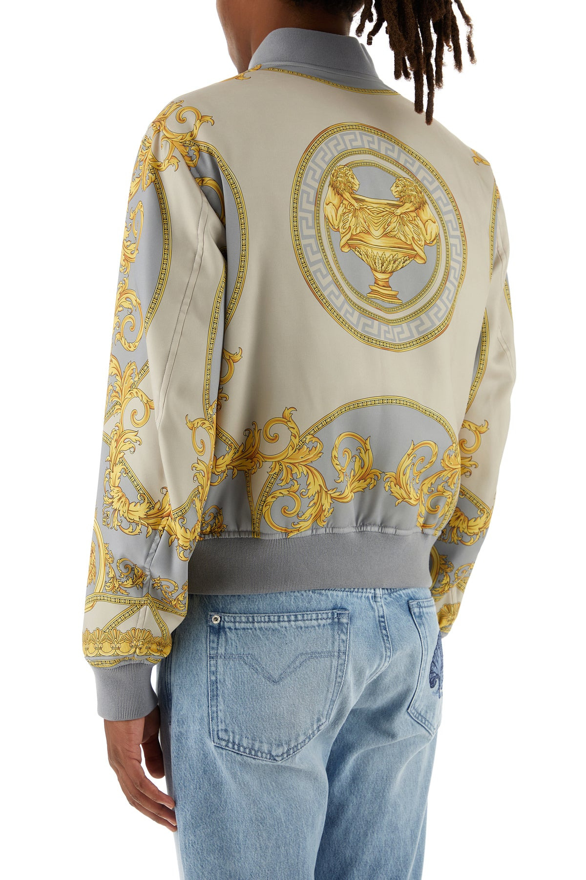 Printed polyester bomber jacket - 4
