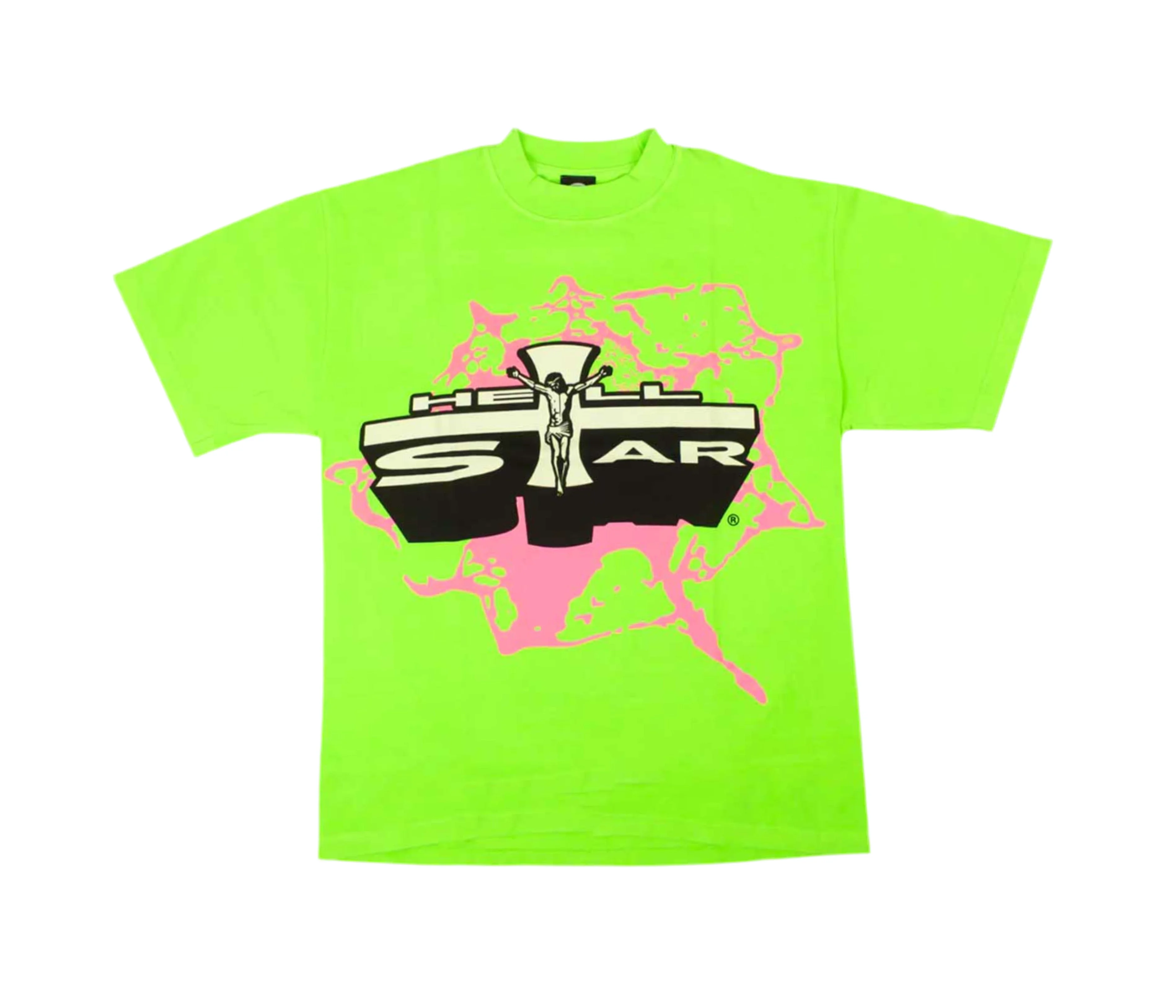 Hellstar 'Jesus Emblem' Tee (Green) - 1