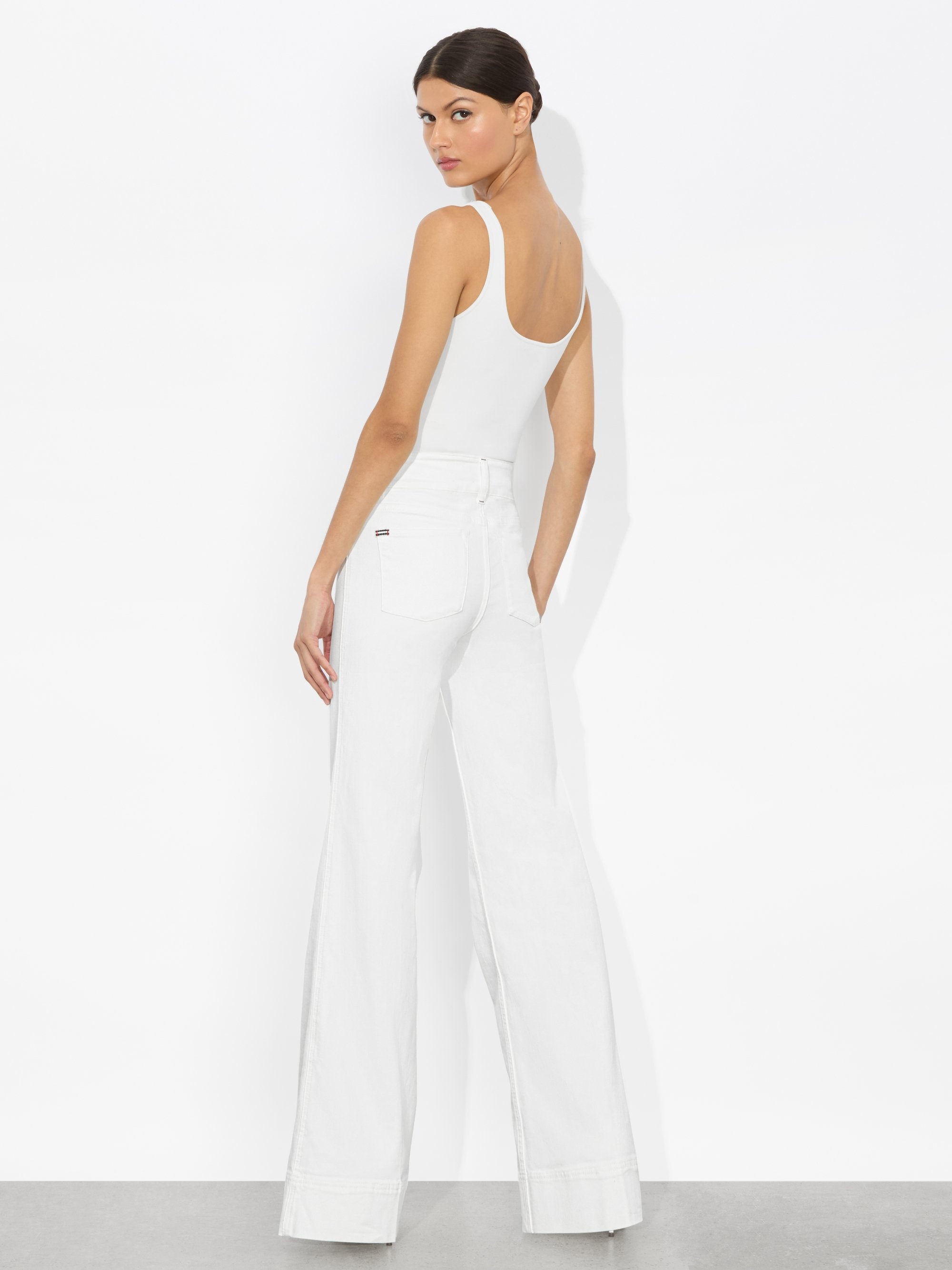 MISSA 5 POCKET HIGH RISE WIDE LEG JEAN - 4