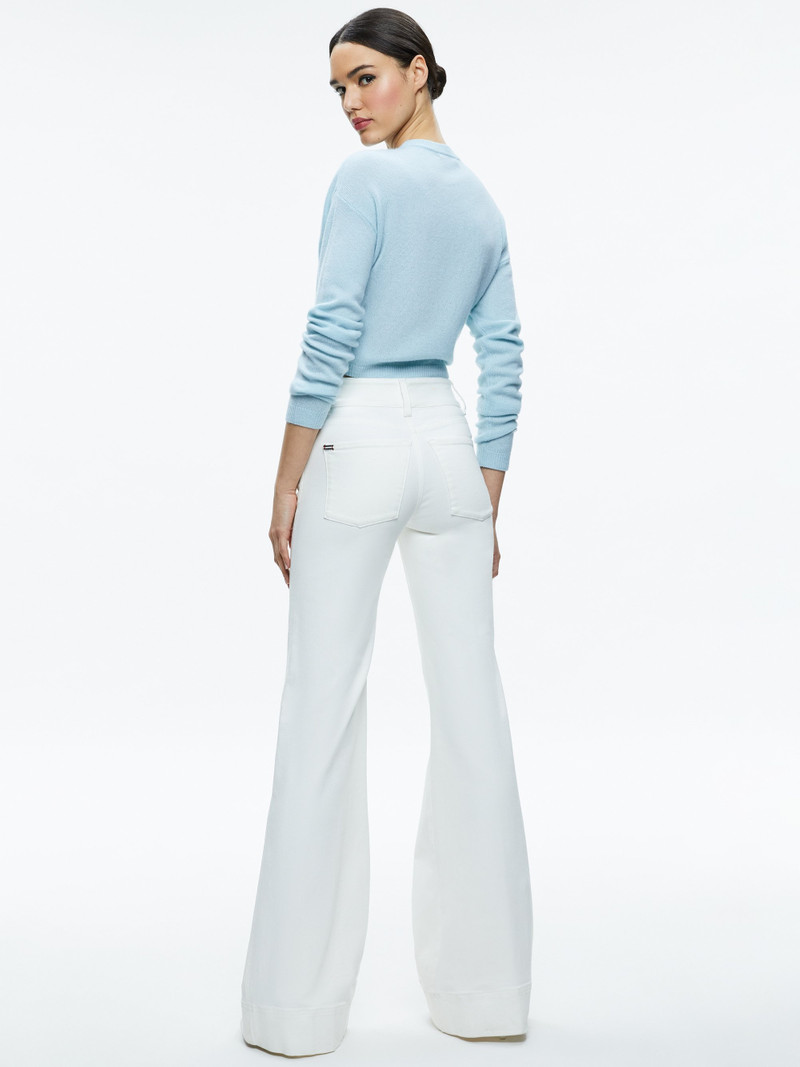 Alice + Olivia MISSA 5 POCKET HIGH RISE WIDE LEG JEAN outlook