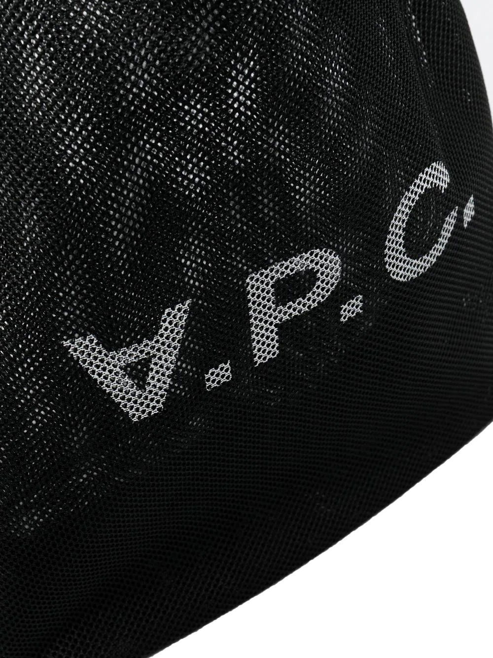 logo-print mesh tote bag - 4
