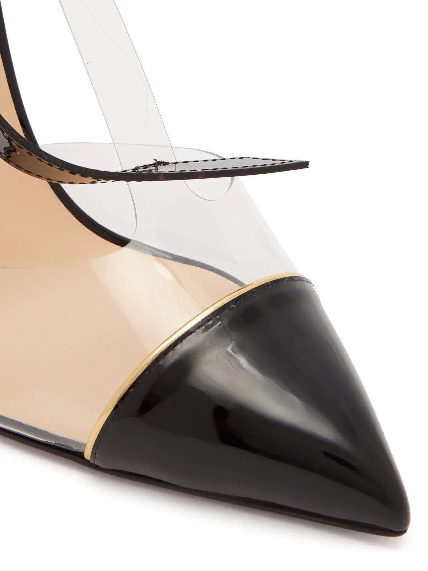 Alta Firma 100 leather and perspex pumps - 6