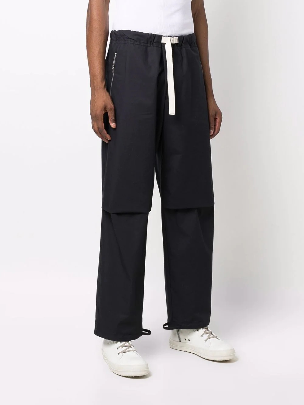 relaxed straight-leg trousers - 3