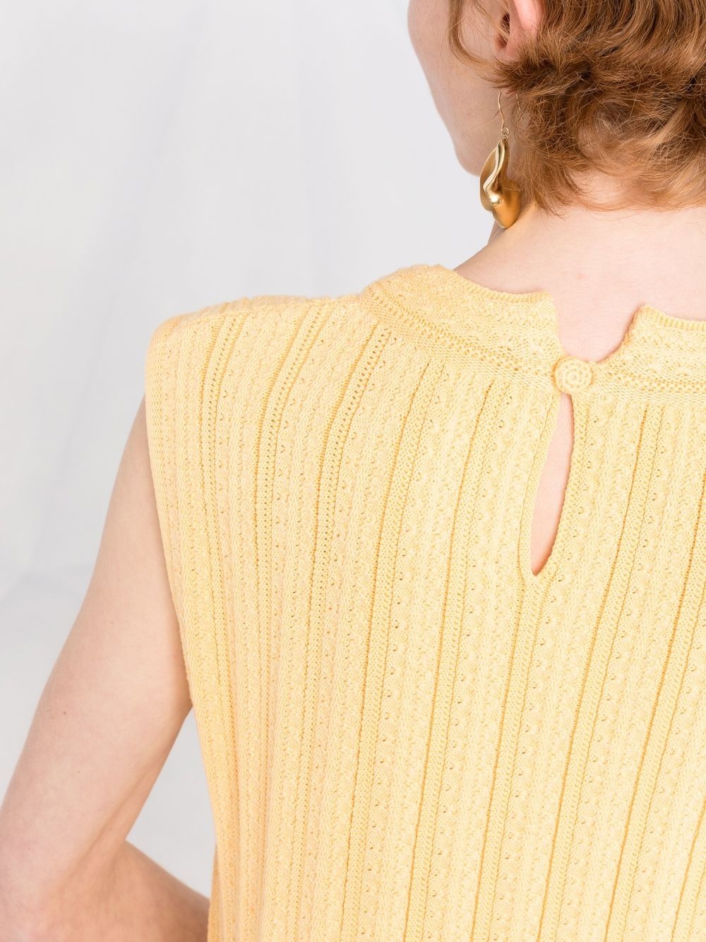 knitted side-slit vest top - 4