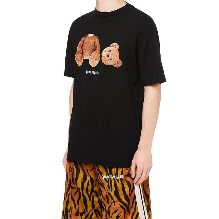 PALM ANGELS Bear Short-Sleeve Tee Men Black PMAA001R21JER0011060 - 4