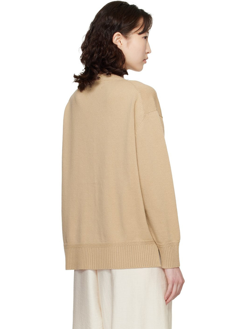 Beige Merino Wool Cardigan 3