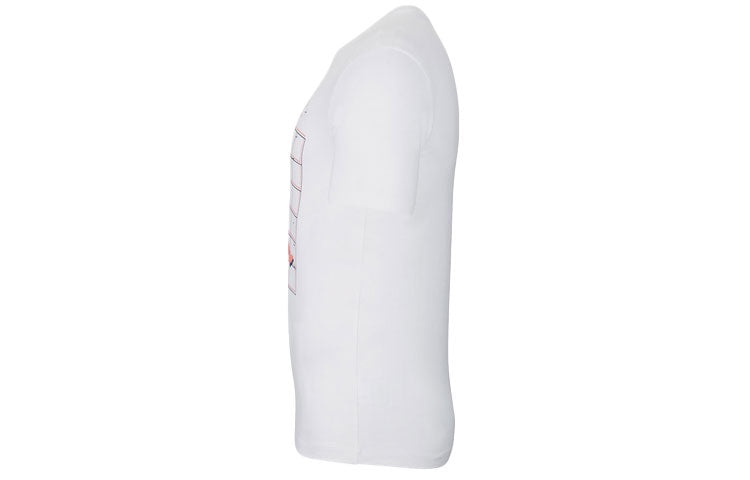 Air Jordan Casual Sports Round Neck Logo Short Sleeve White CT3707-100 - 3