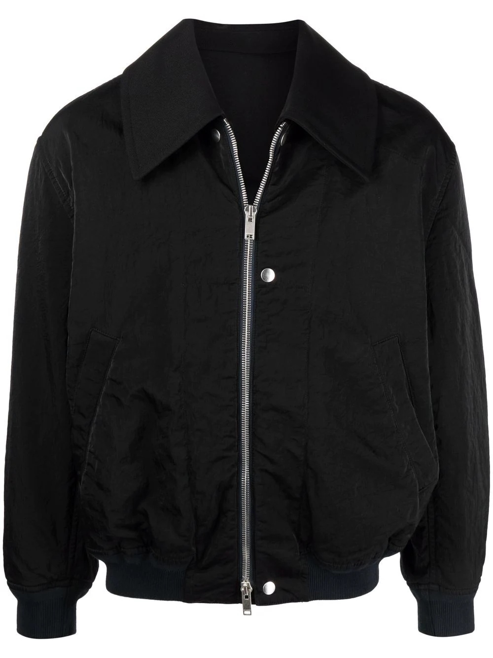 detachable-collar bomber jacket - 1