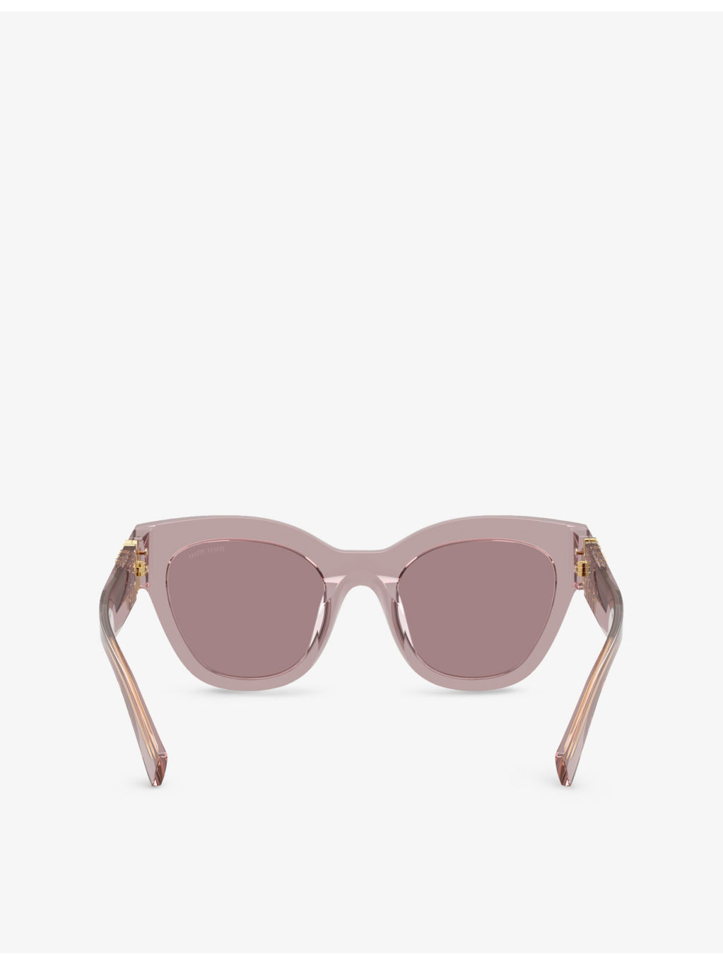 MU 01YS transparent square-frame acetate sunglasses - 4