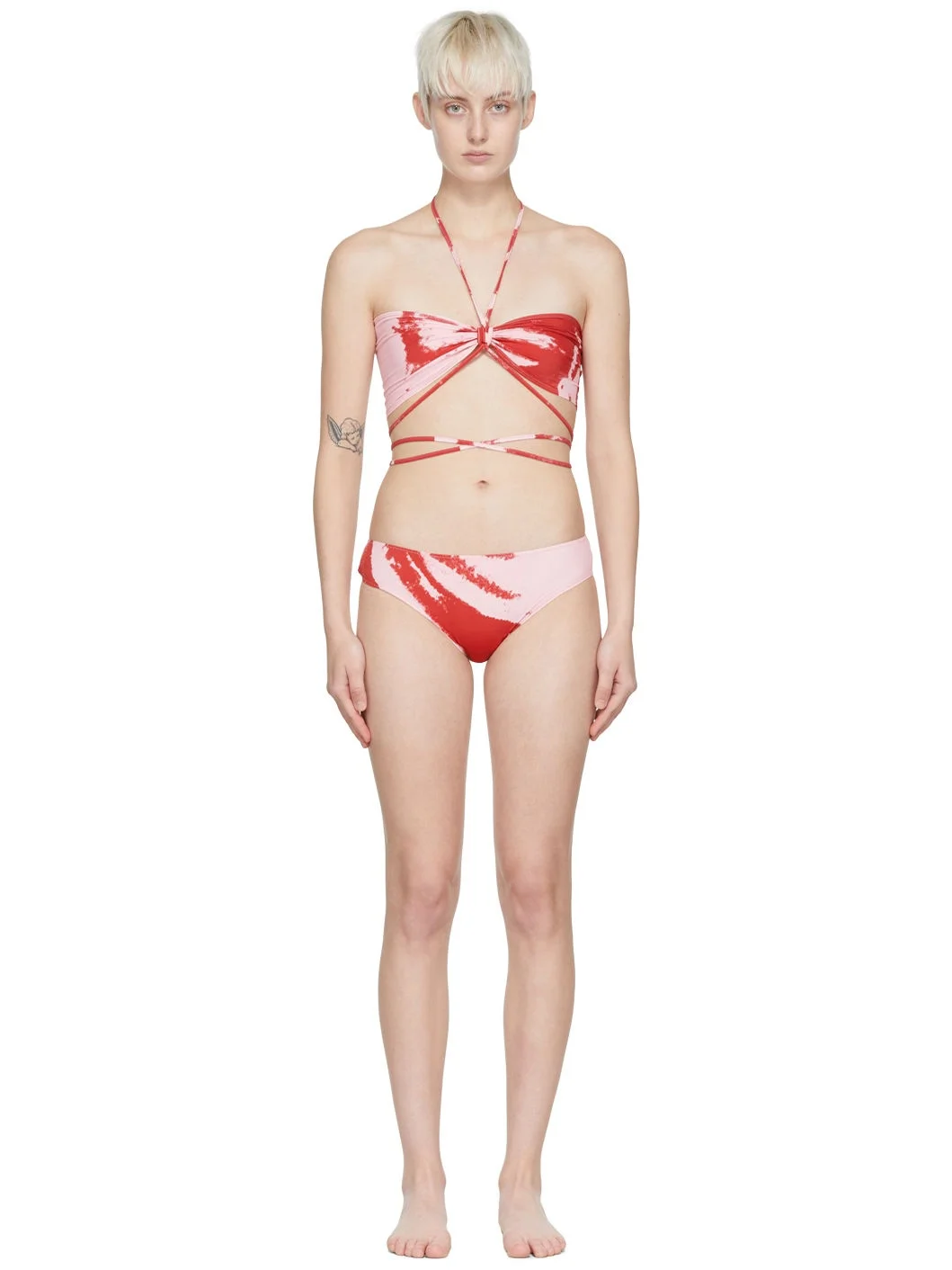 Red Polyester Bikini - 1