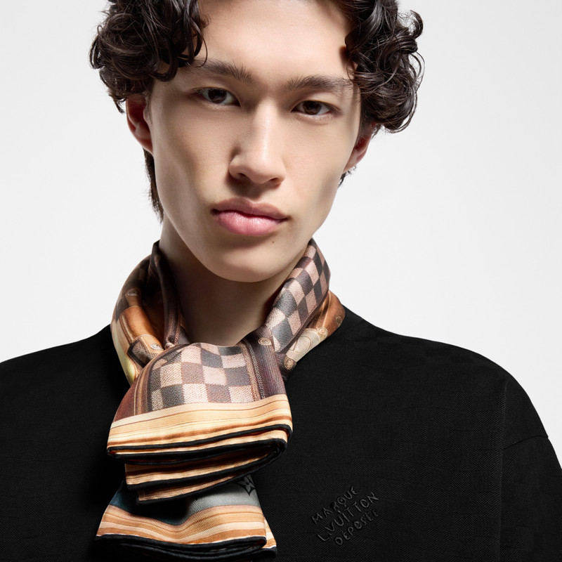 Elegant Scene of a Dog Silk Square 5