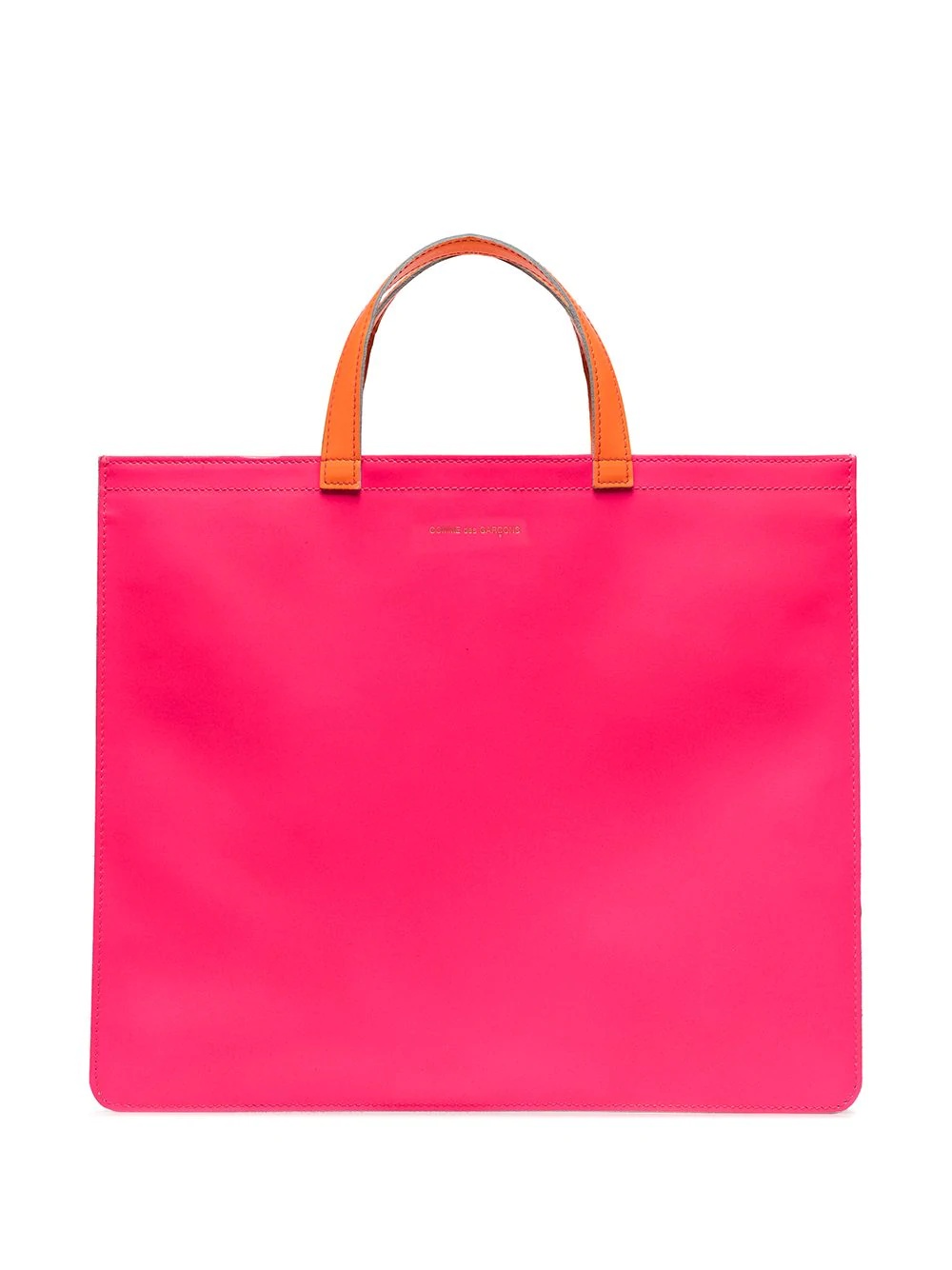 colour-block square tote bag - 1