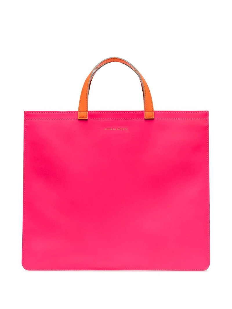 colour-block square tote bag 1