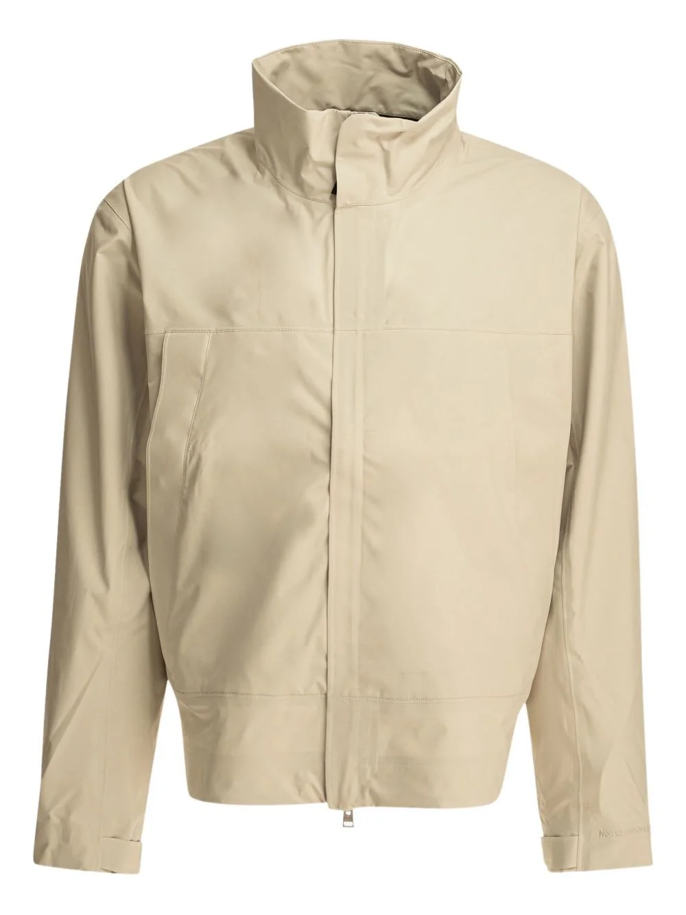 turtleneck zip-front lightweight jacket - 1