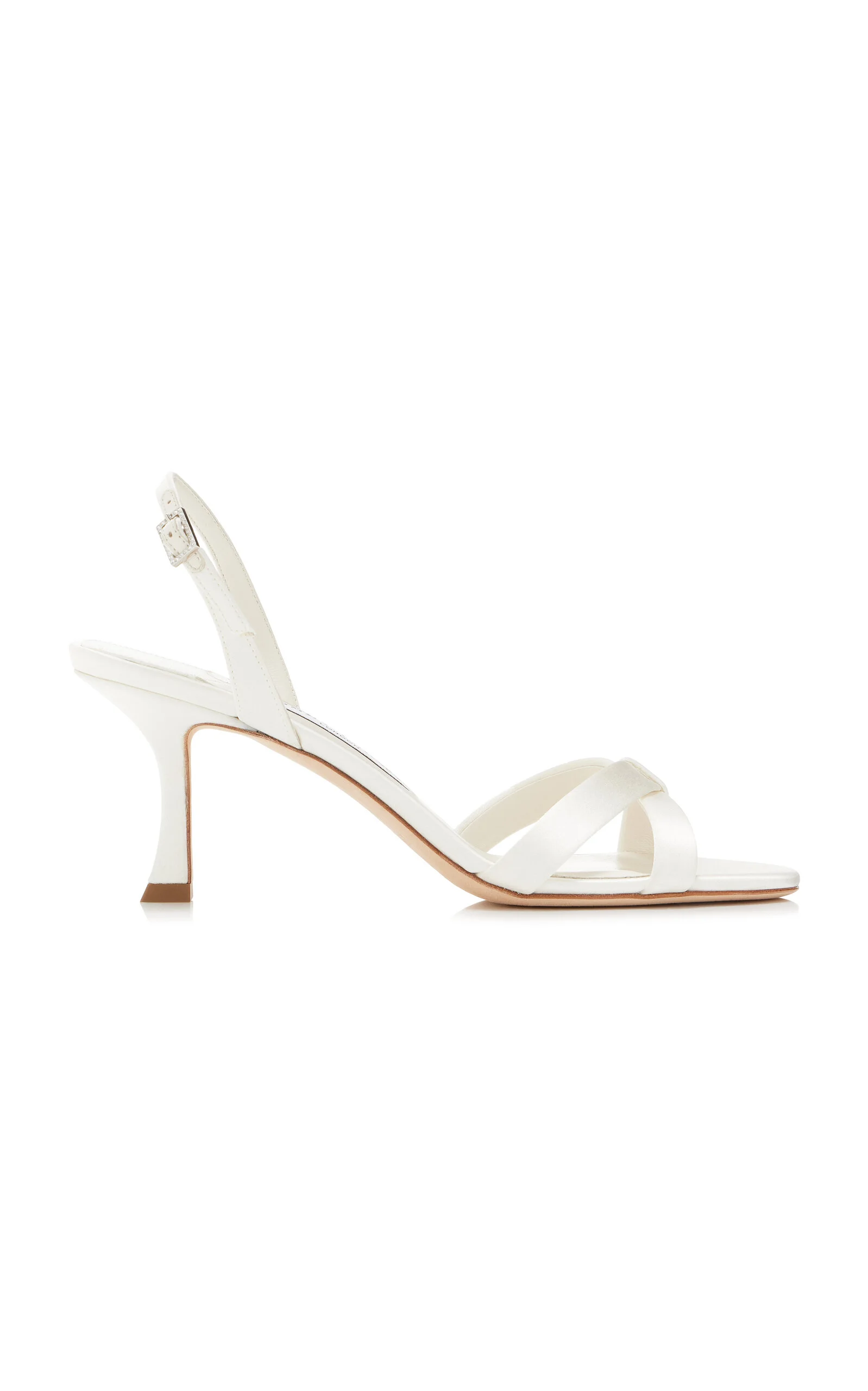 Elsy 70 Satin Sandals white - 1