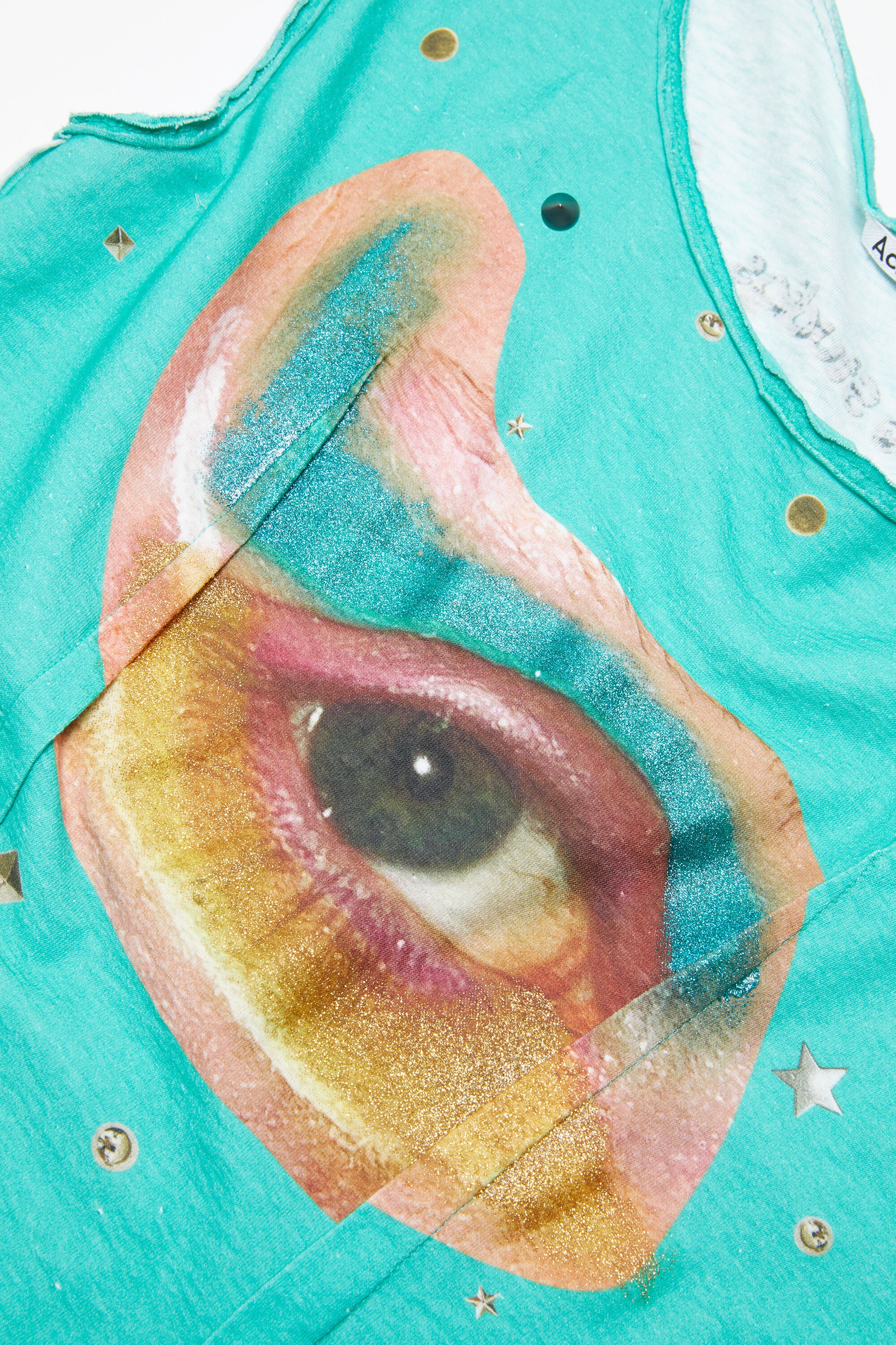 Printed tank top - Emerald green - 5