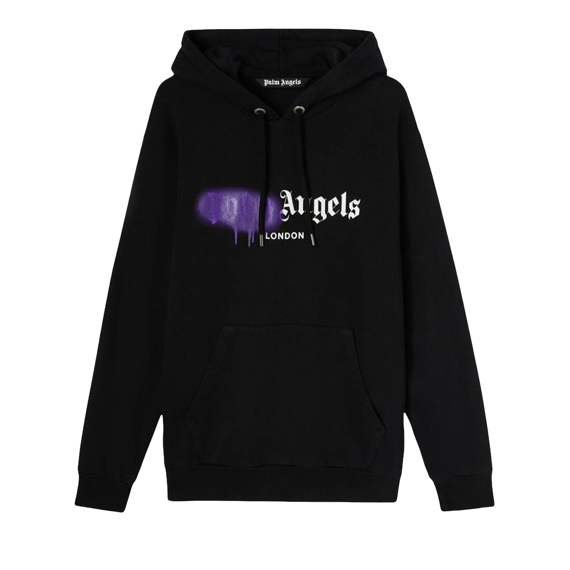 Palm Angels London Sprayed Hoodie 'Black' - 1